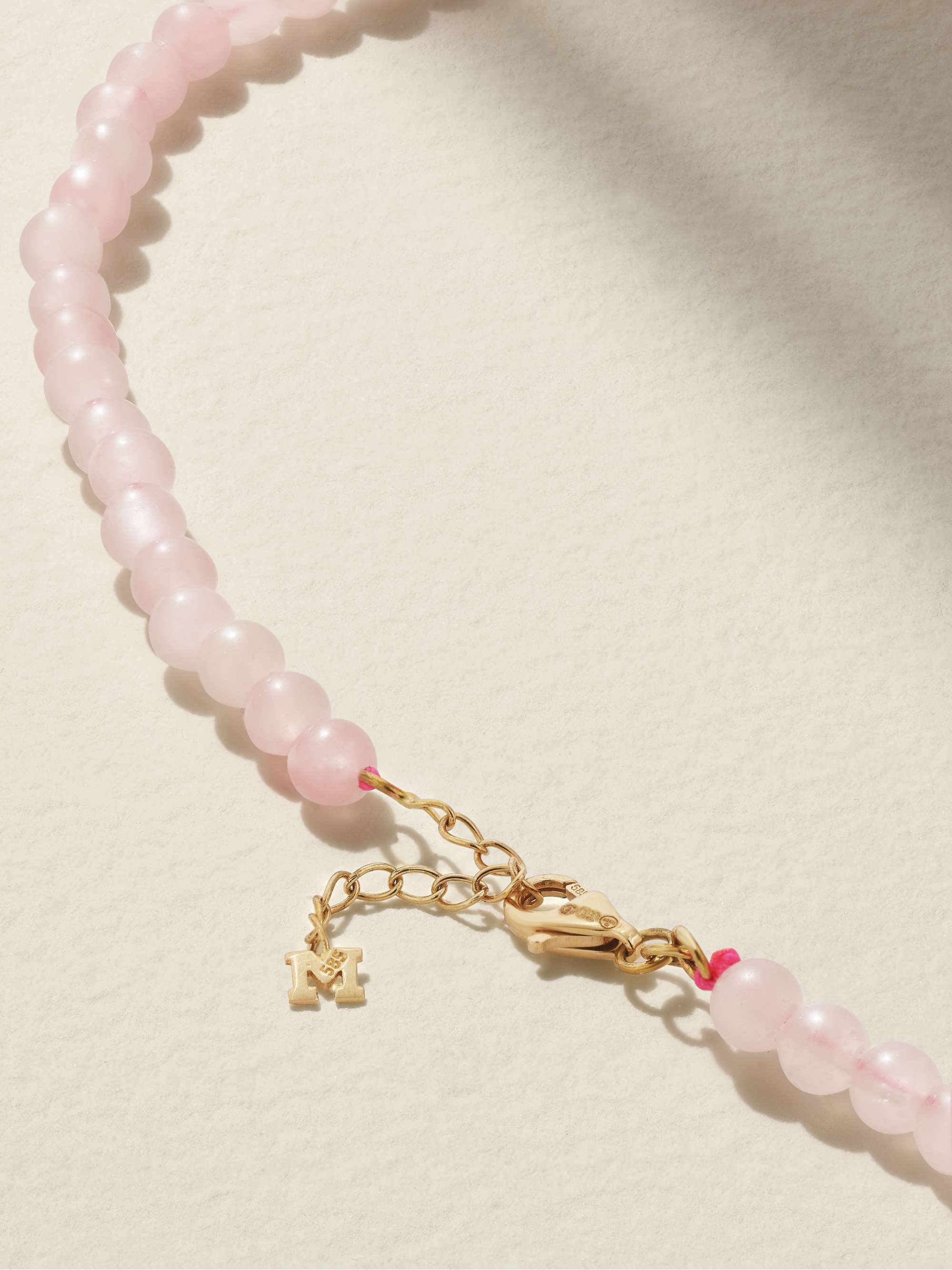MATEO 14-karat gold quartz necklace