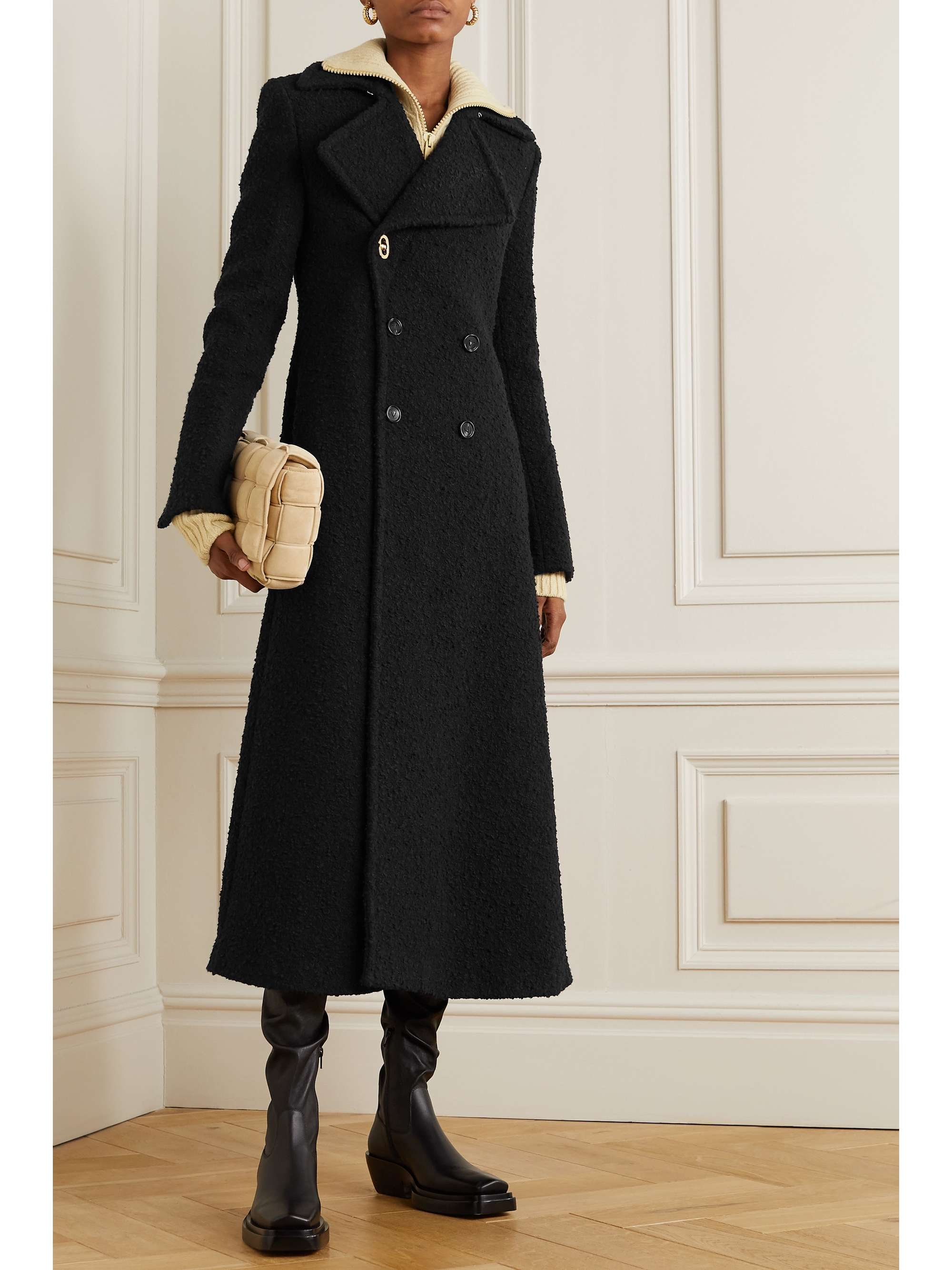 bottega veneta black coat