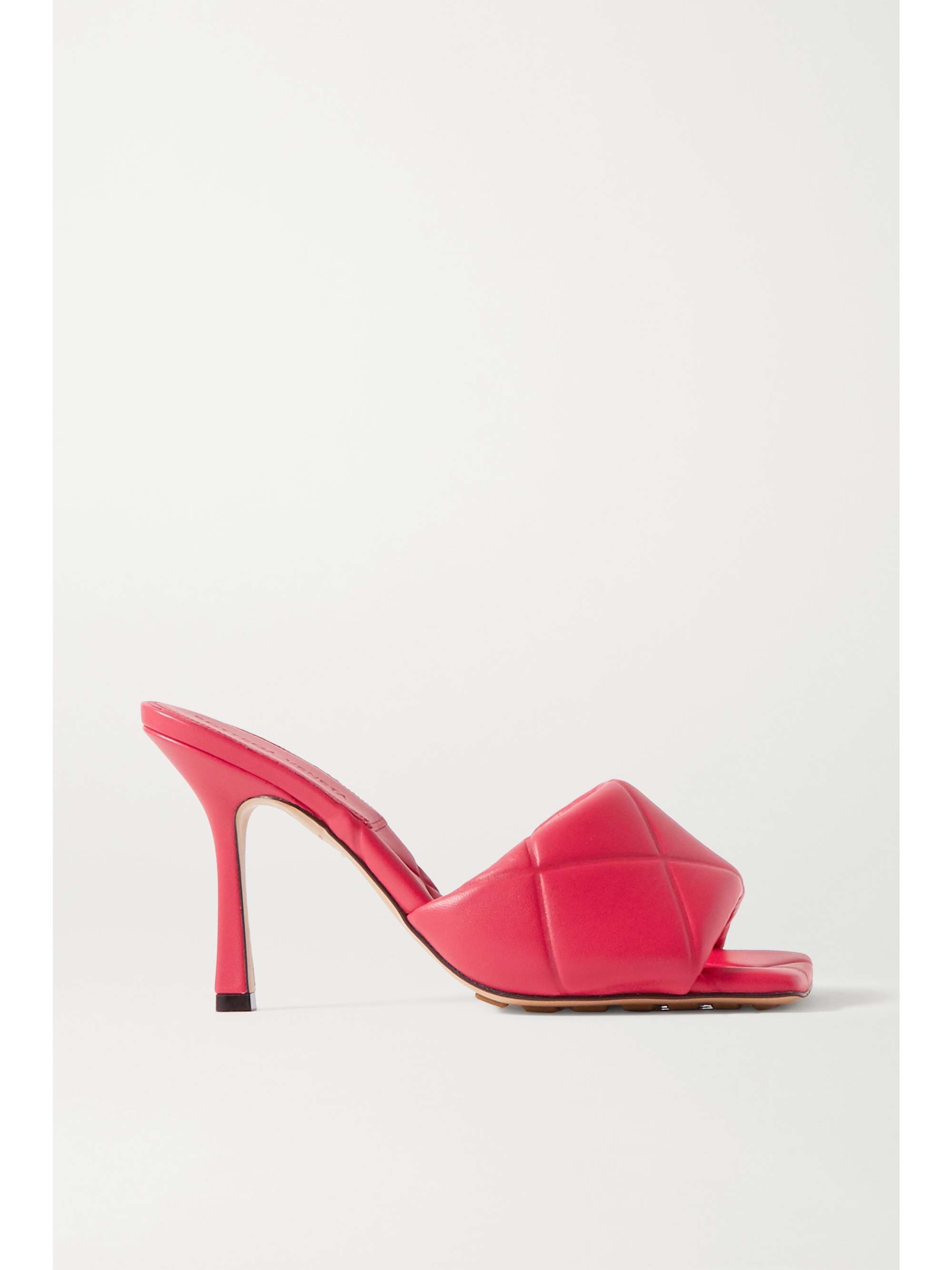 bottega veneta debossed leather mules
