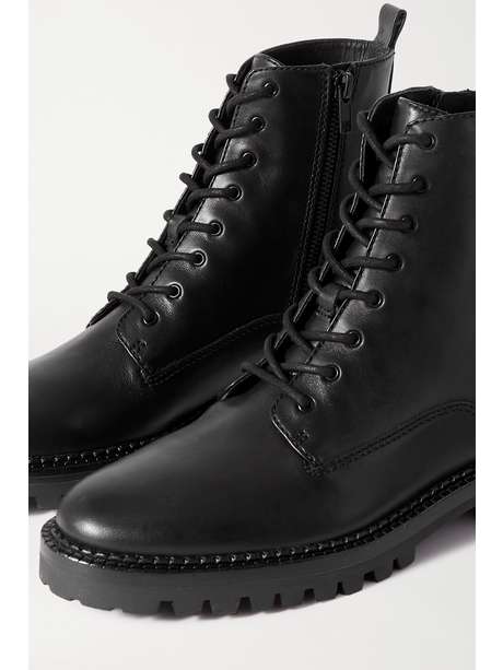 vince leather cabria lug boot