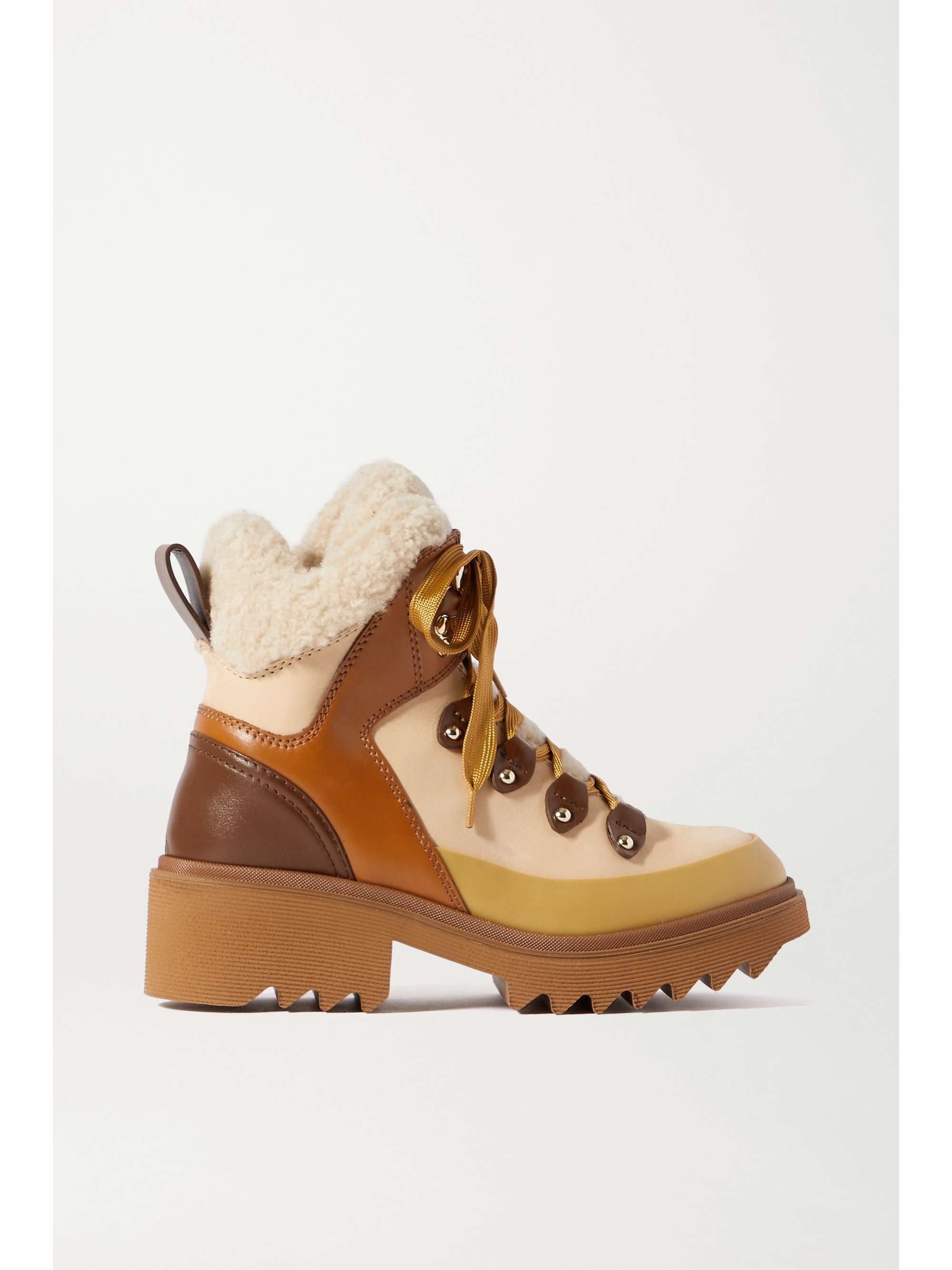 chloe shearling boots