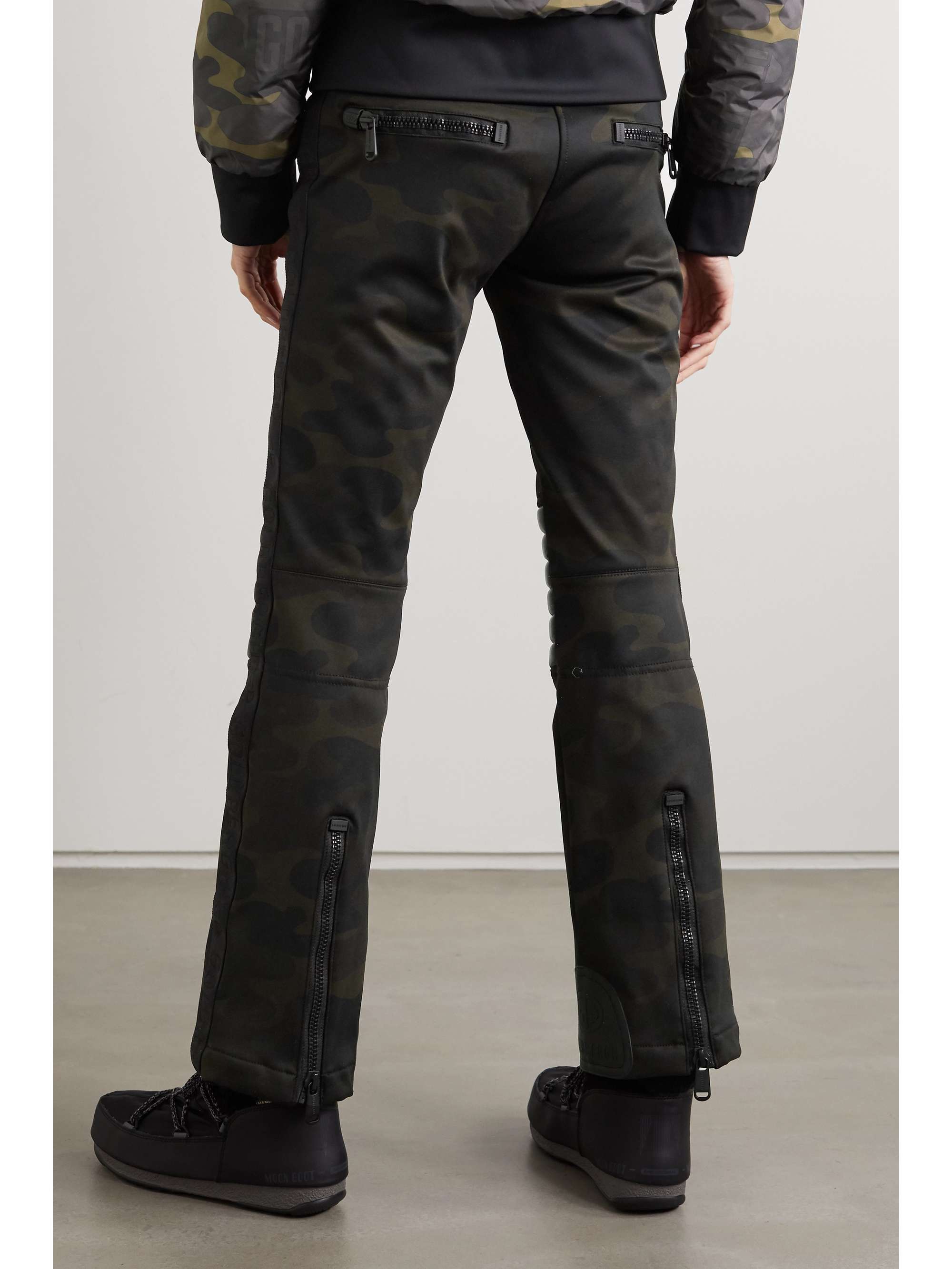 GOLDBERGH Battle belted camouflage-print bootcut ski pants