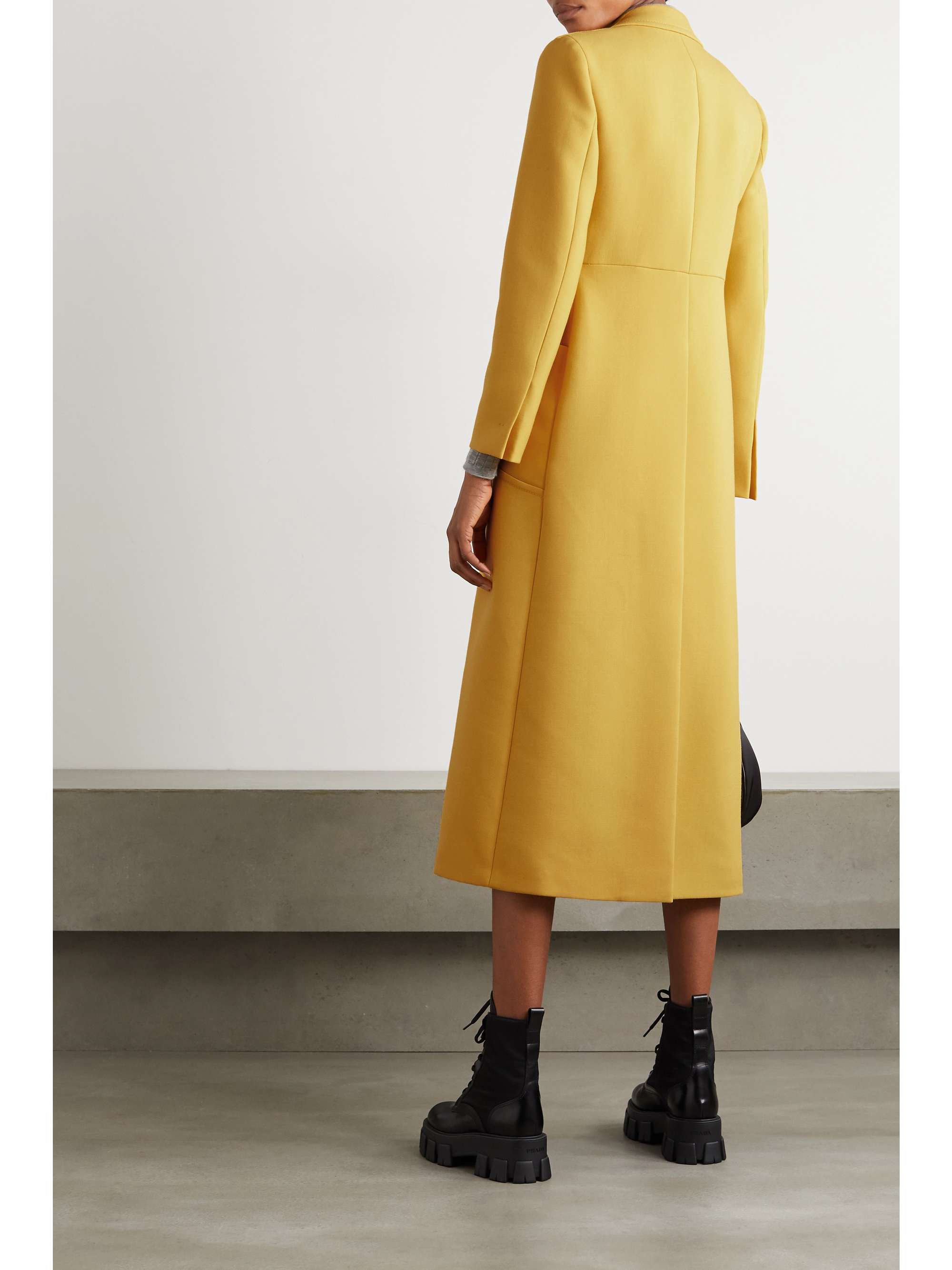 PRADA Double-breasted wool coat