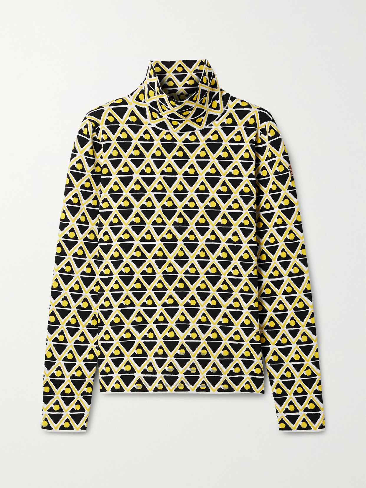 Moncler Genius - + 3 Moncler Grenoble Ciclista Jacquard-knit Turleneck Top - Yellow 22 Awaiting product image