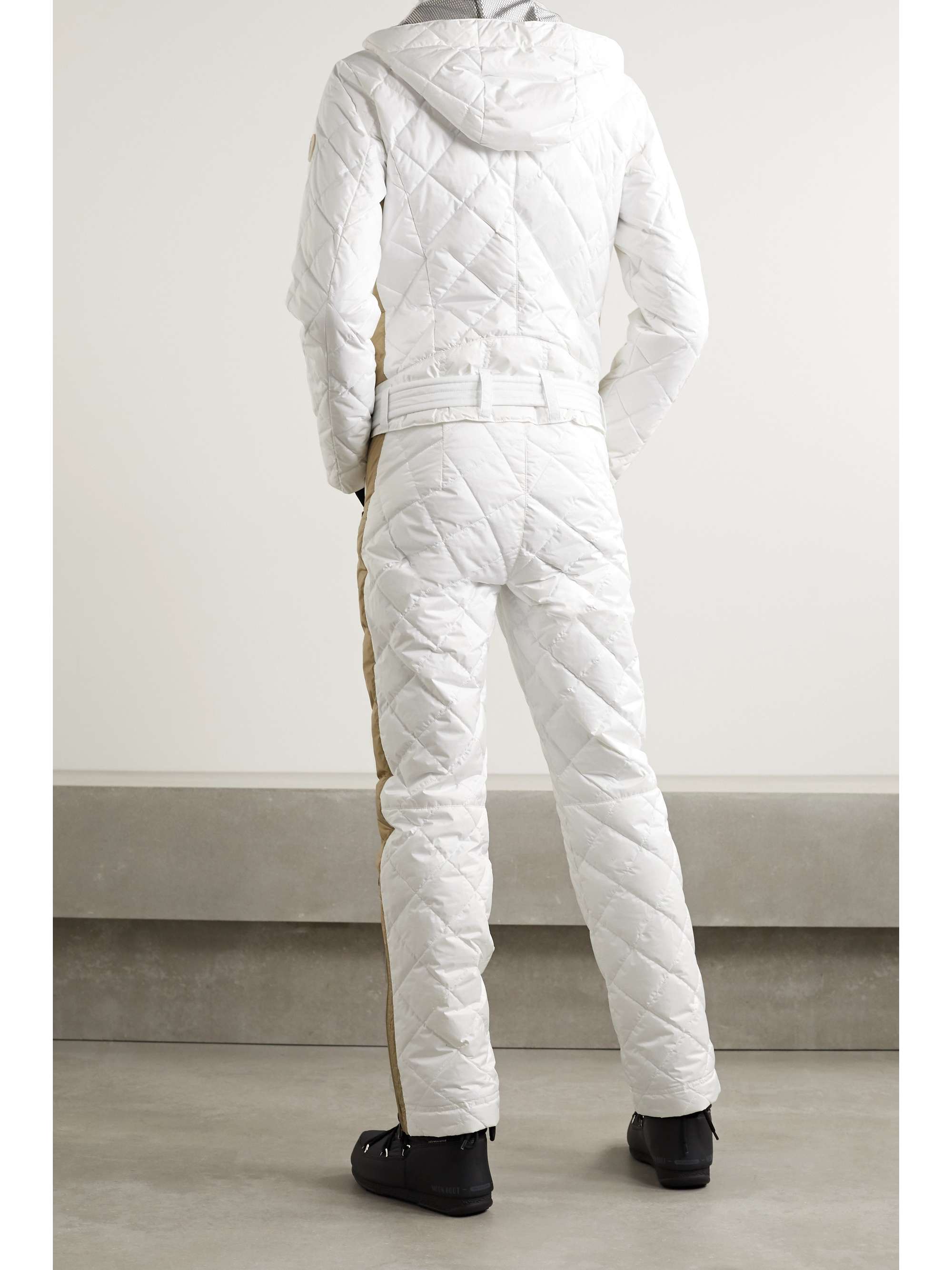 BOGNER Greta belted quilted ripstop down ski suit