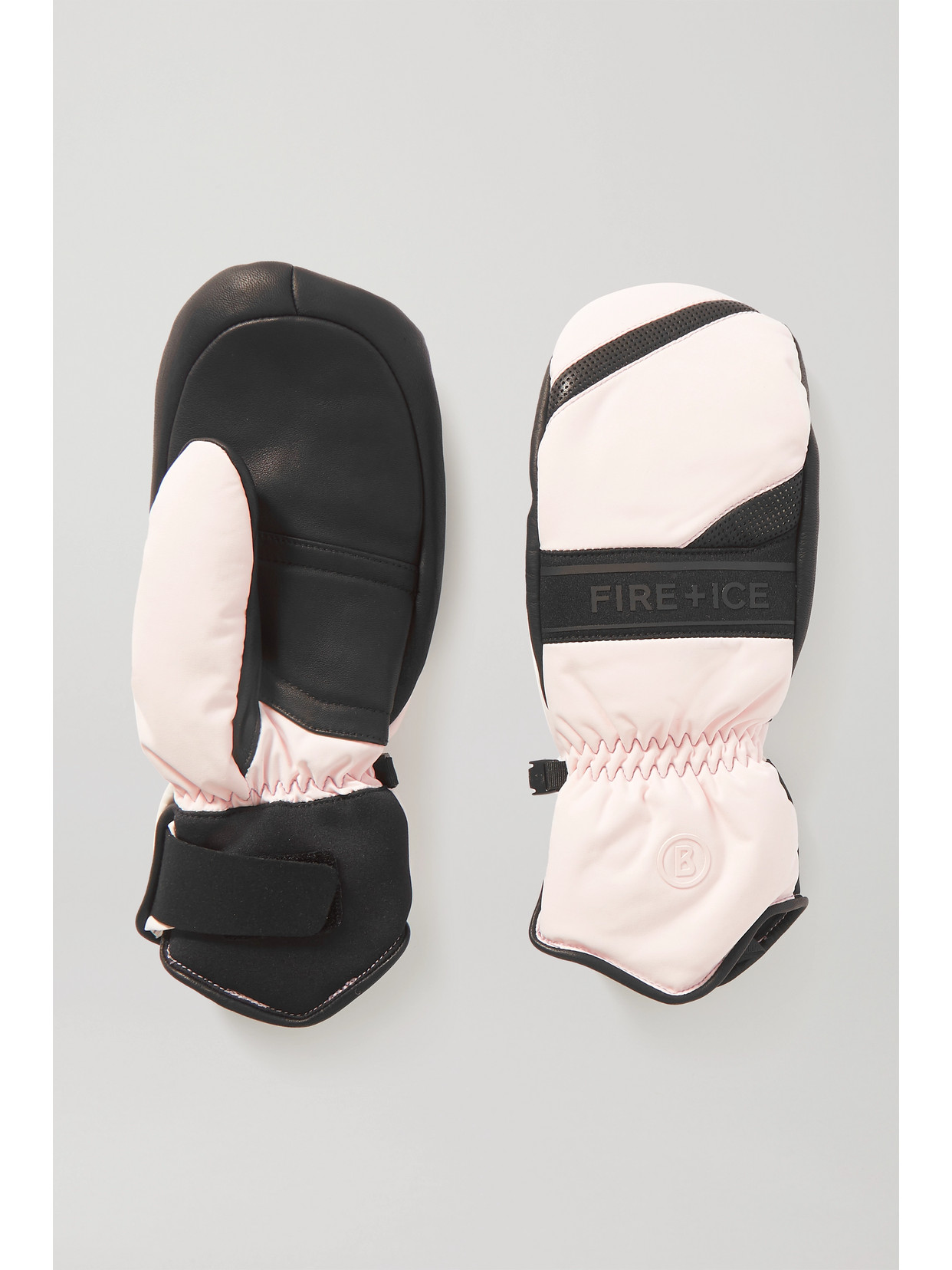 Bogner Fire+ice Palina Shearling-lined Padded Leather And Shell Ski Mittens In Black