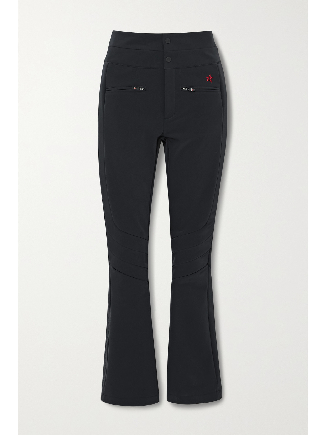 Perfect Moment Aurora Flared Stretch-shell Ski Trousers In Black