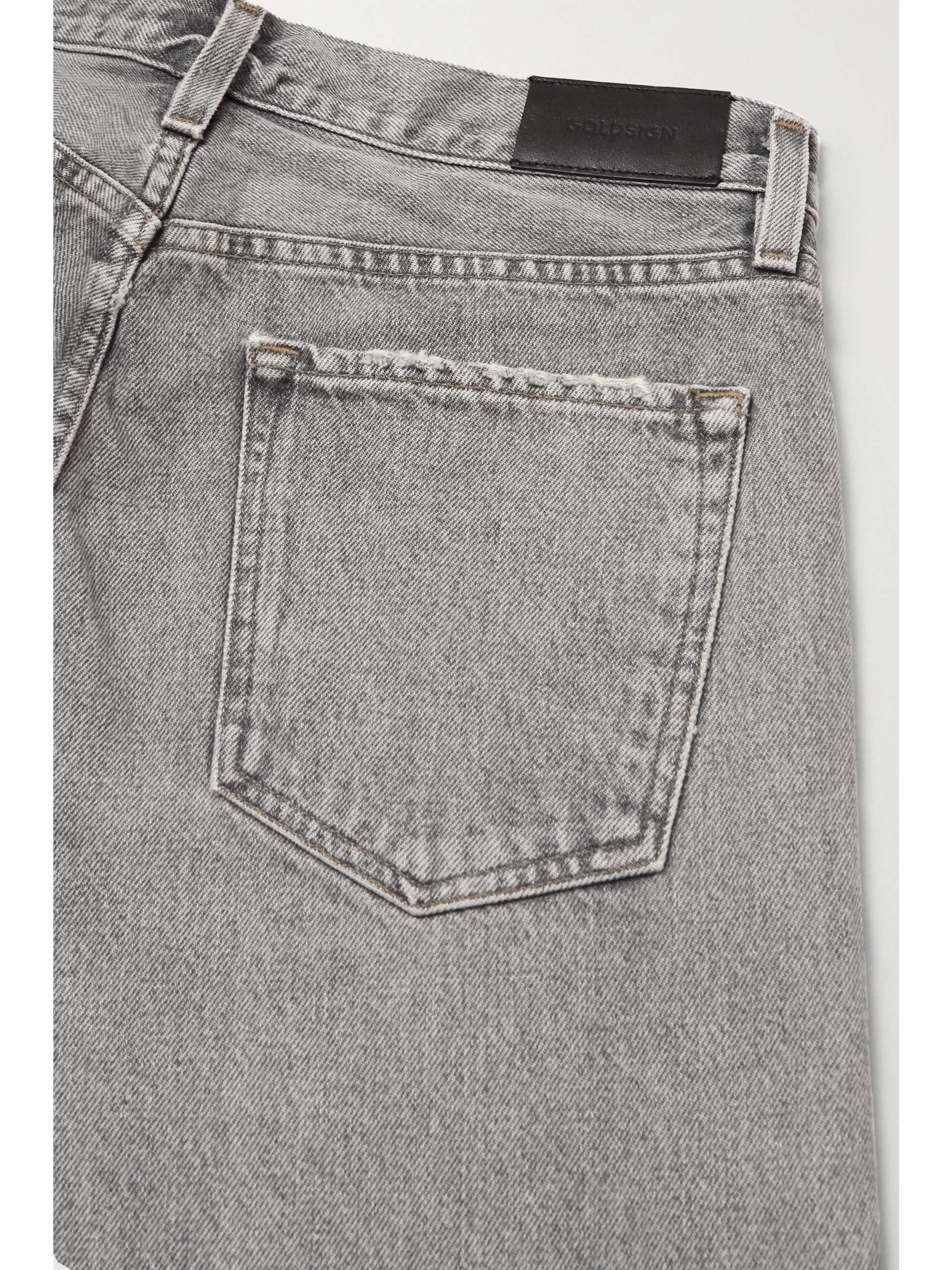 GOLDSIGN The Walcott organic distressed straight-leg jeans