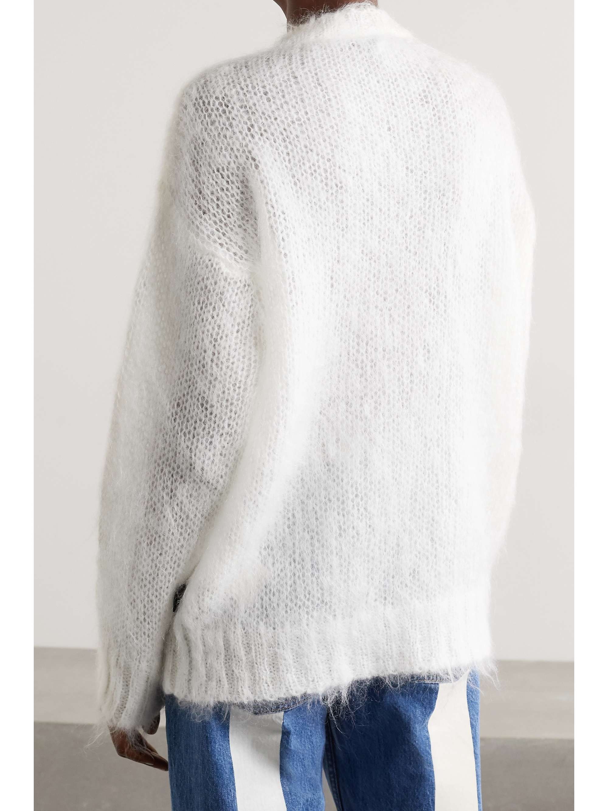 MONCLER GENIUS + 3 Moncler Grenoble oversized printed mohair-blend sweater