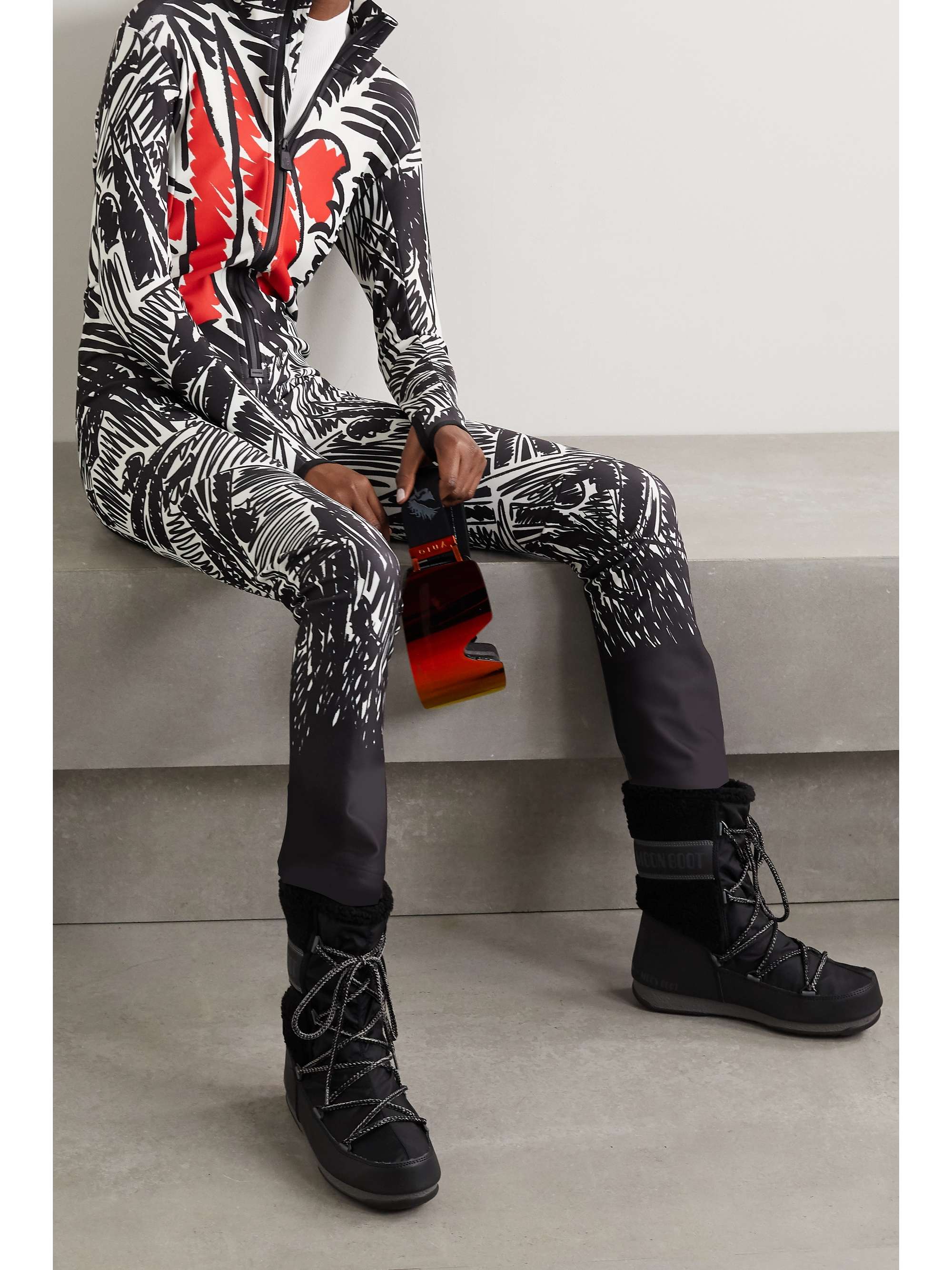 MONCLER GENIUS + 3 Moncler Grenoble Tuta printed ski suit