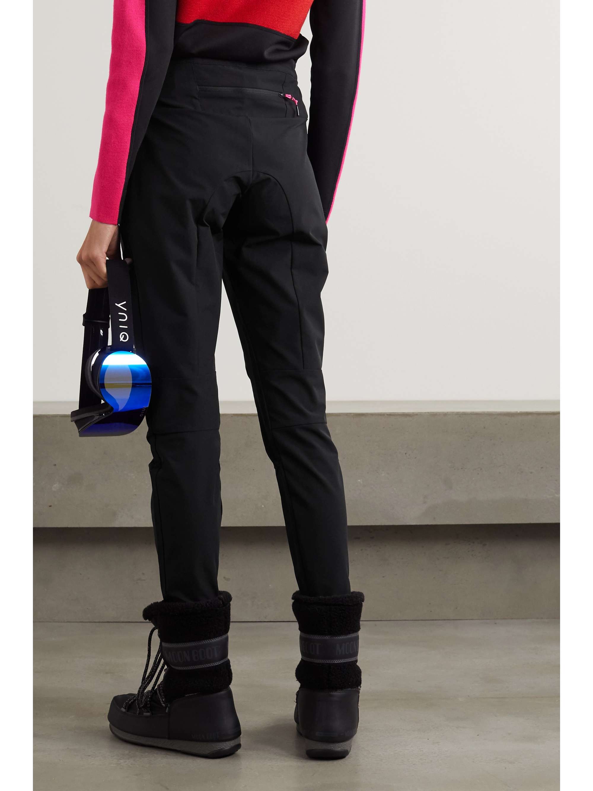 Black Devon stretch slim-leg ski pants 