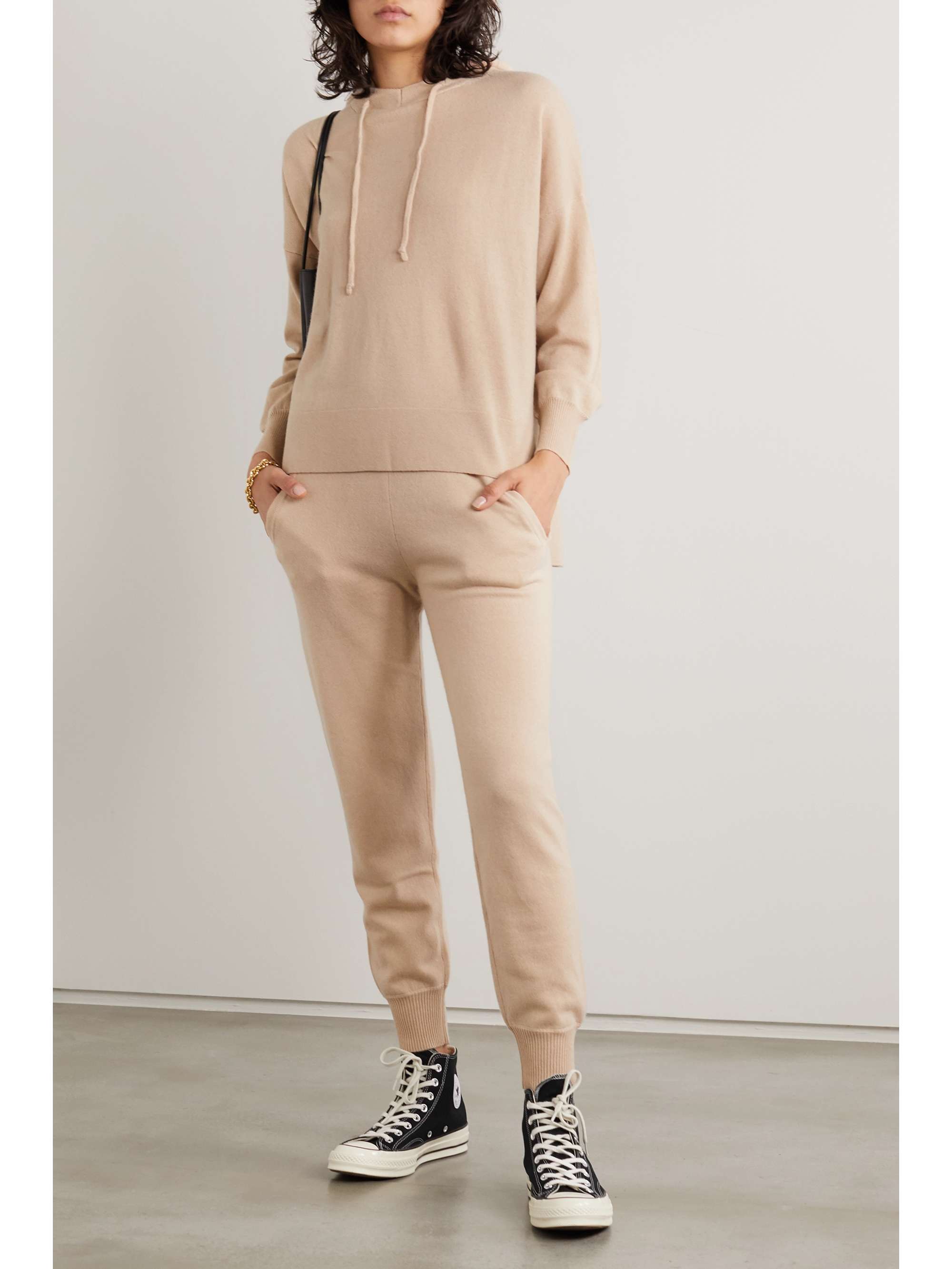 Cashmere Tracksuit Set Beige