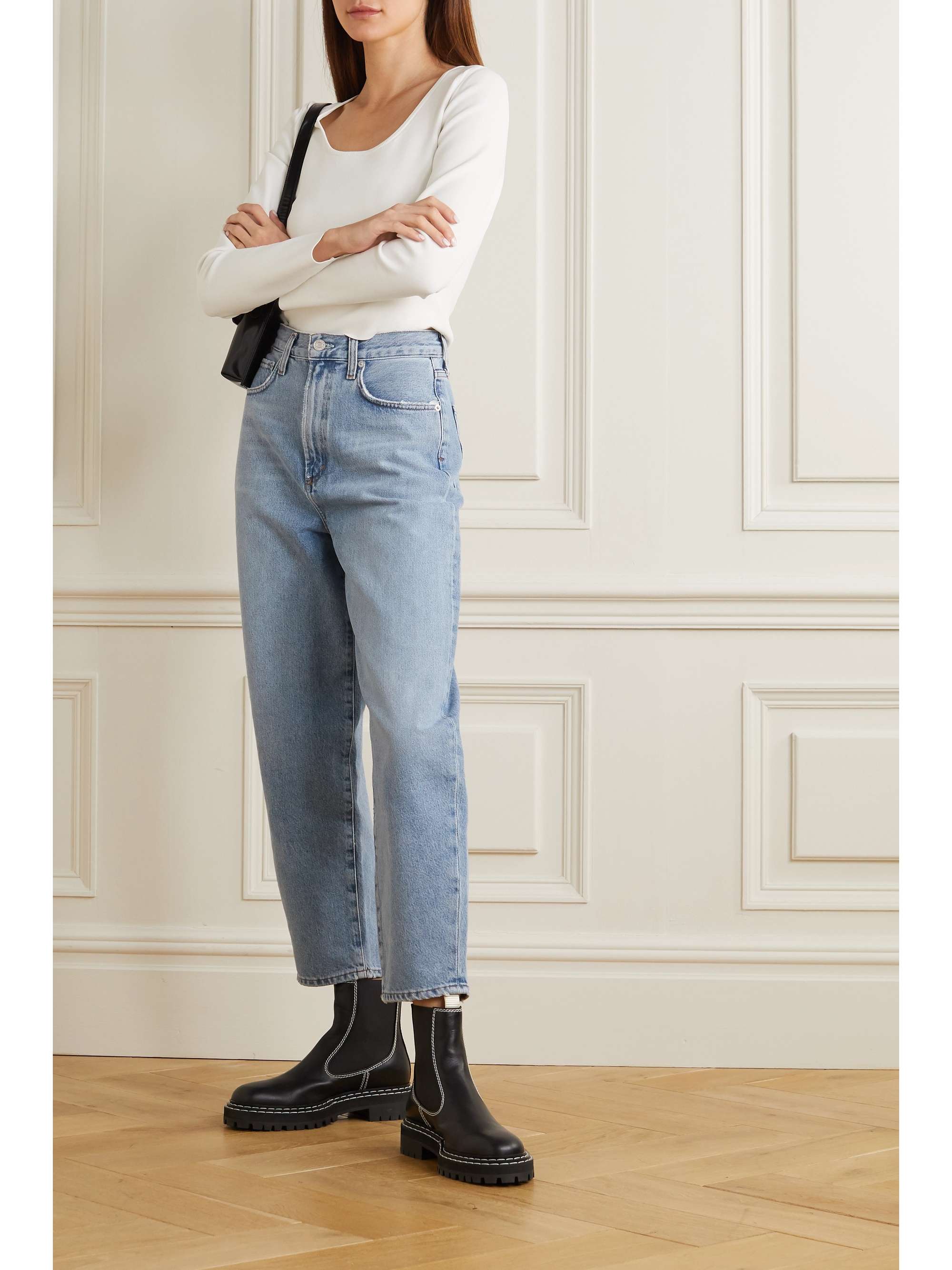 AGOLDE Balloon high-rise tapered jeans