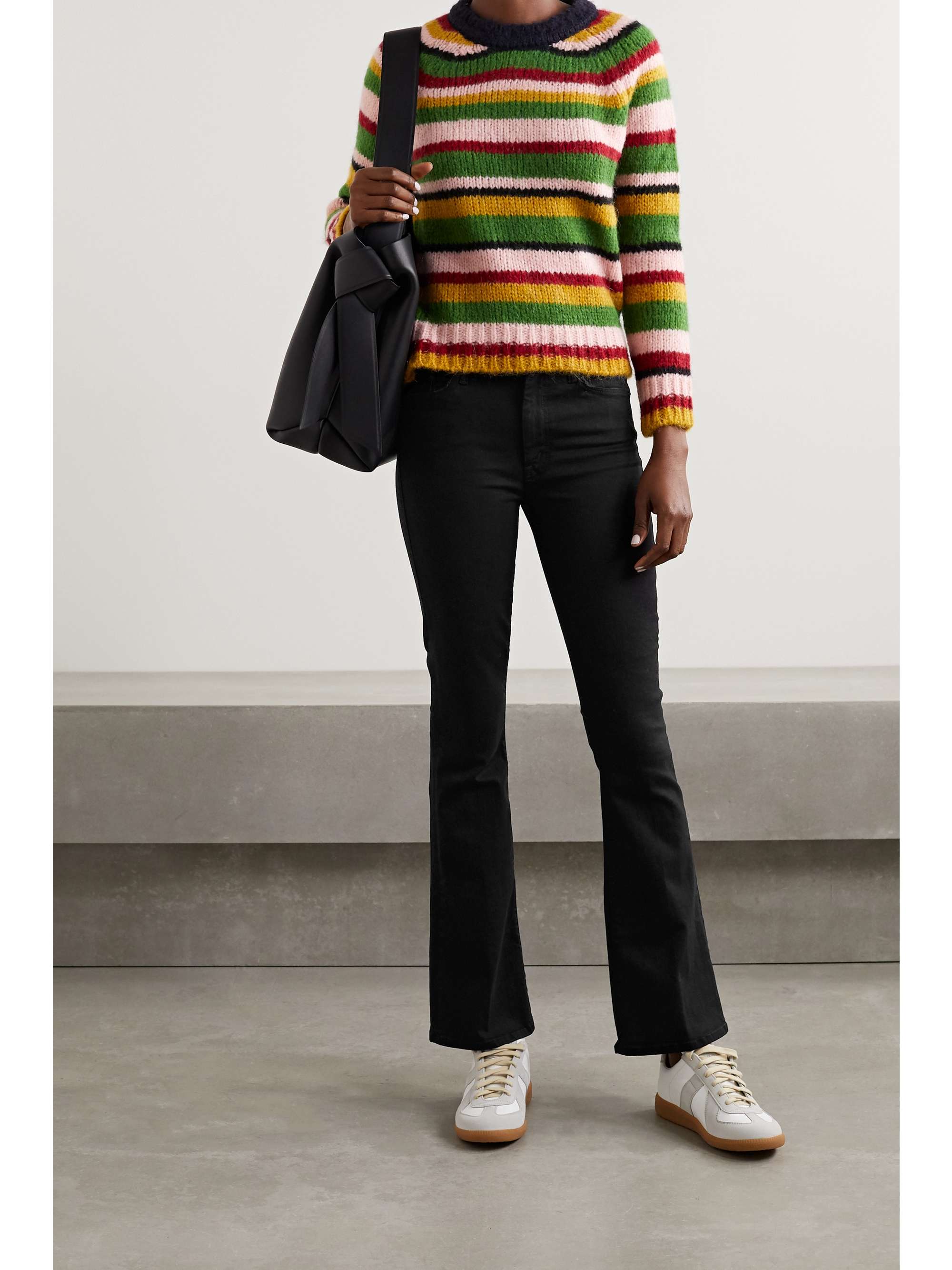 mother weekender jeans black