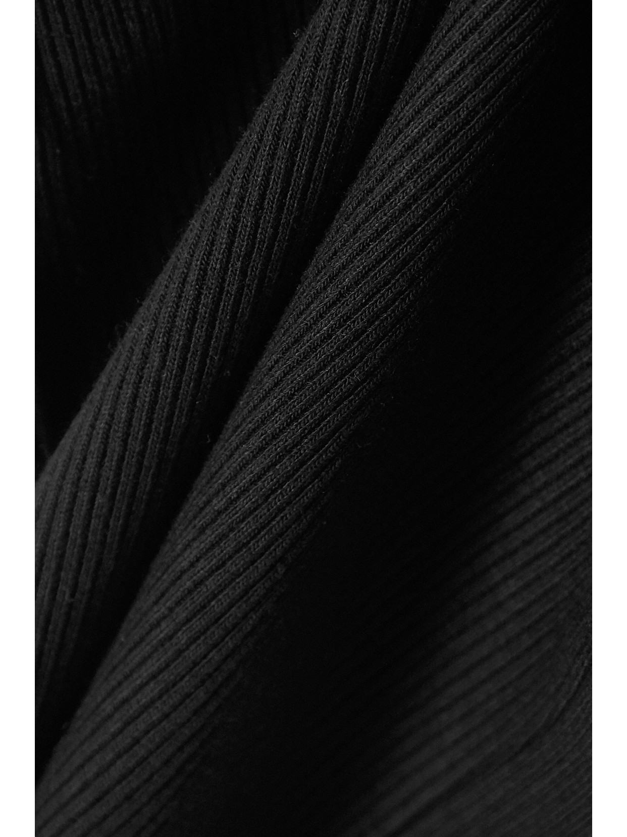 Agolde Poppy Ribbed Stretch Organic Cotton And Tencel-blend Jersey Tank In Black