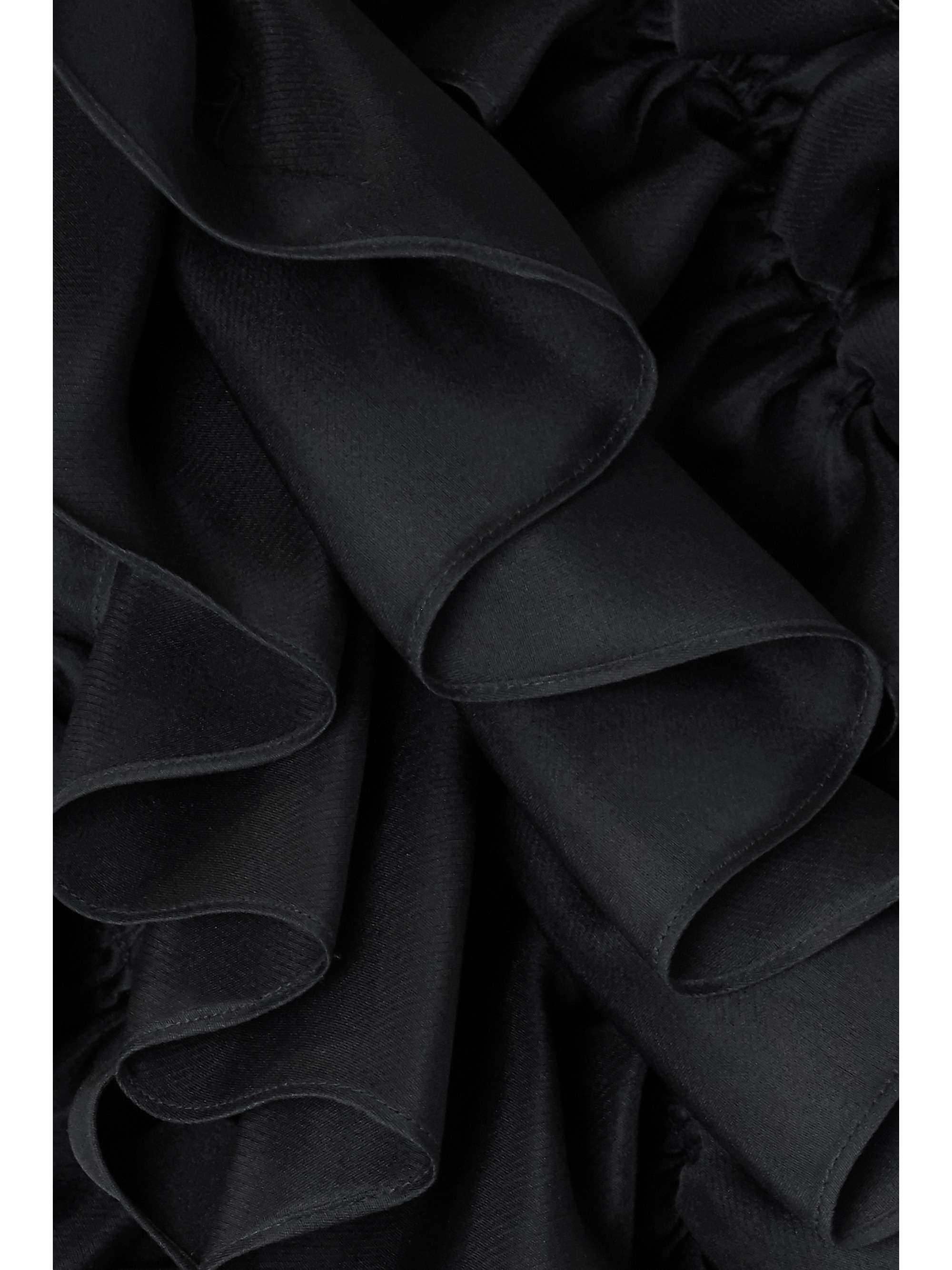 CHRISTOPHER JOHN ROGERS Ruffled silk-organza midi shirt dress