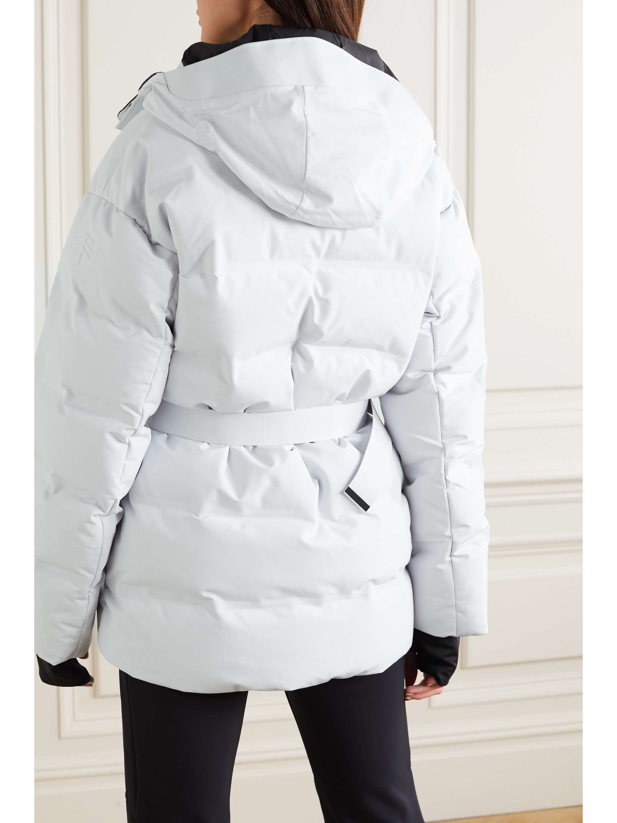 IENKI IENKI Sheena hooded belted quilted down ski jacket
