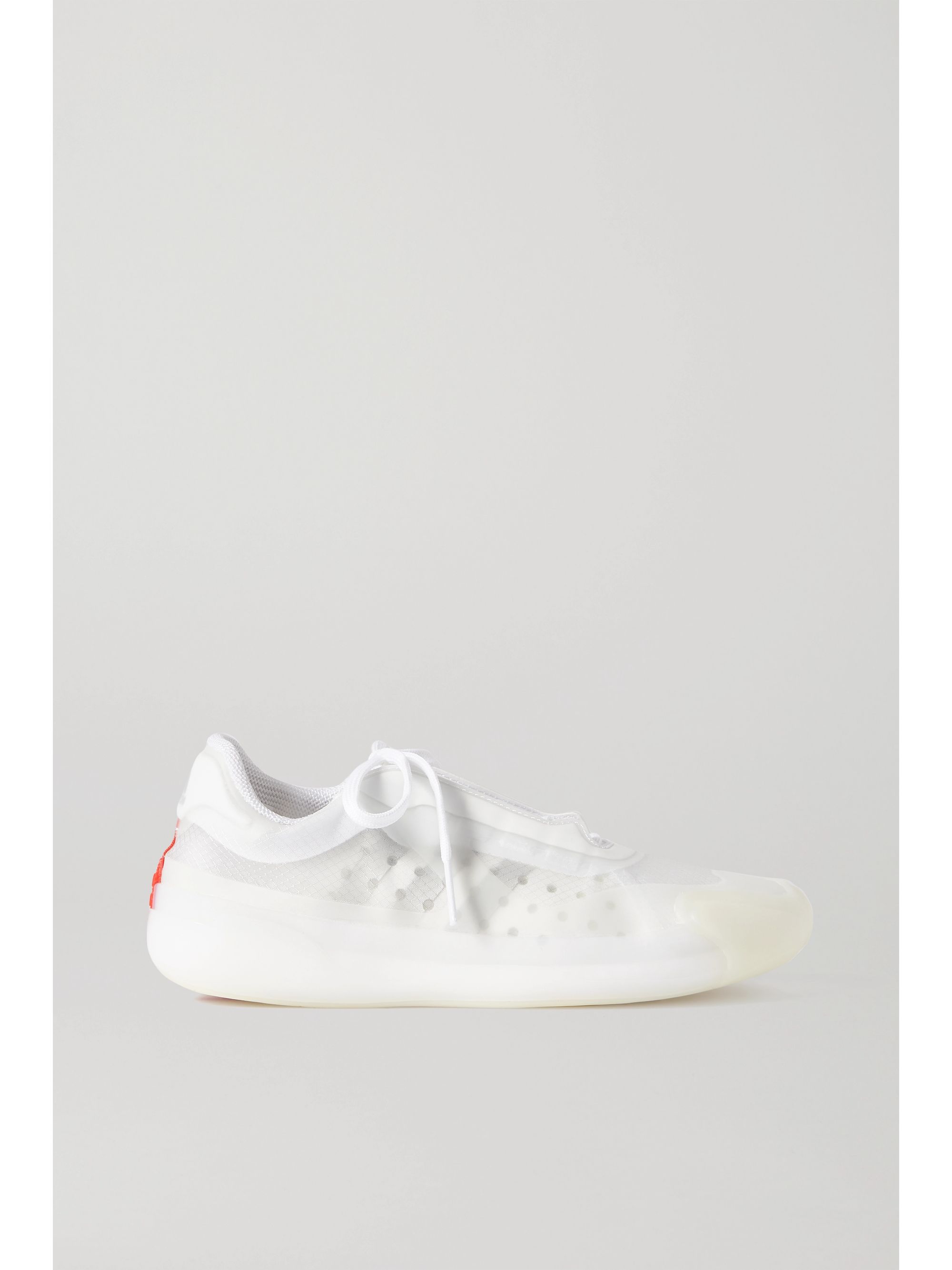 prada white mesh sneakers