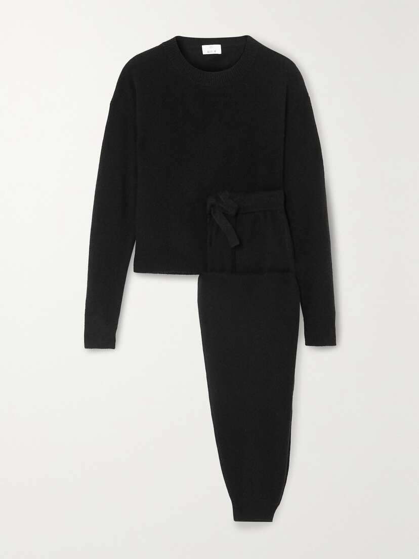Allude Wool And Cashmere-blend Sweater And Track Pants Set