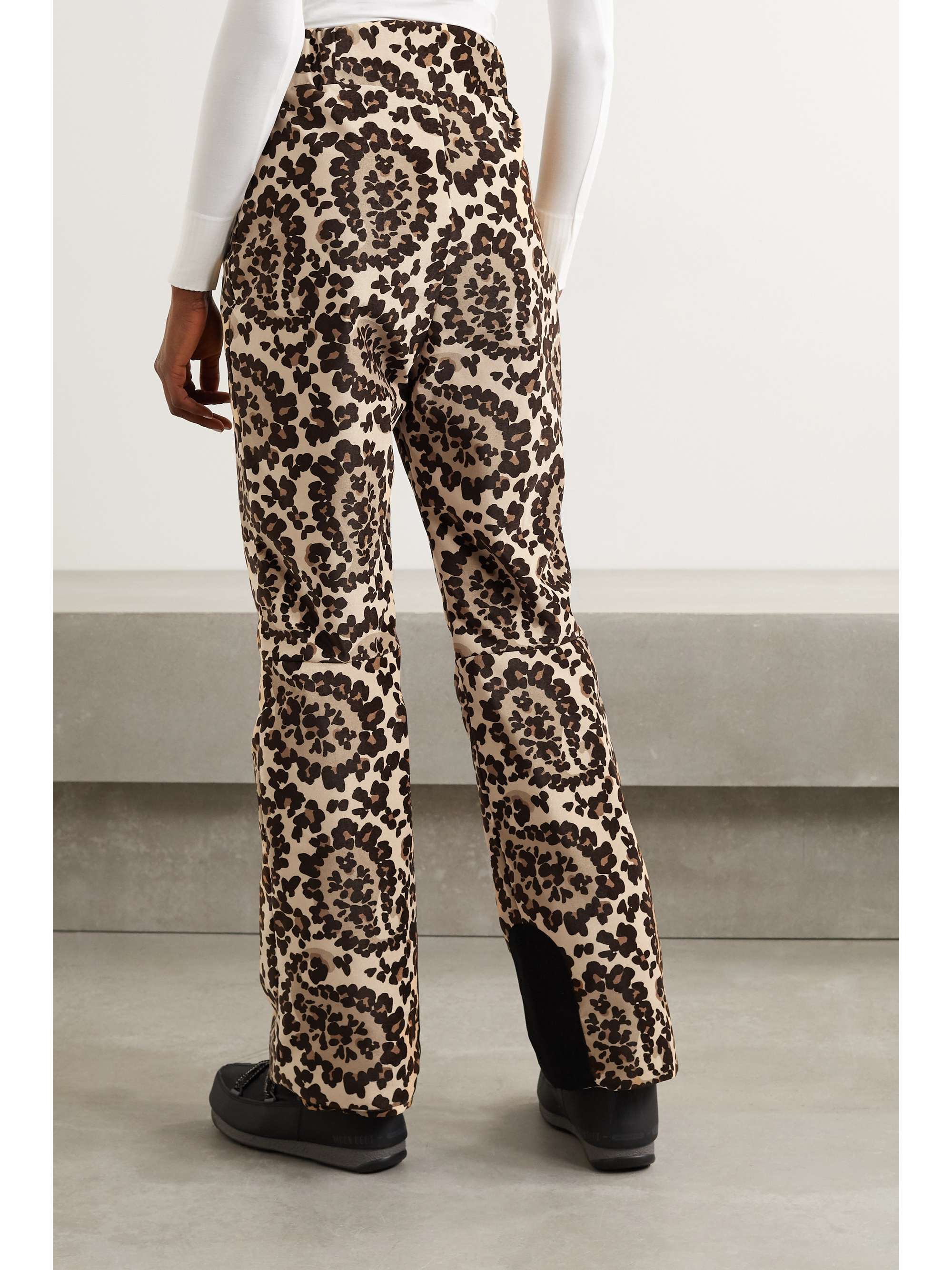 FENDI Printed velvet bootcut ski pants