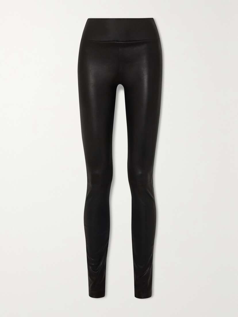Sprwmn Zip-detailed Leather Leggings