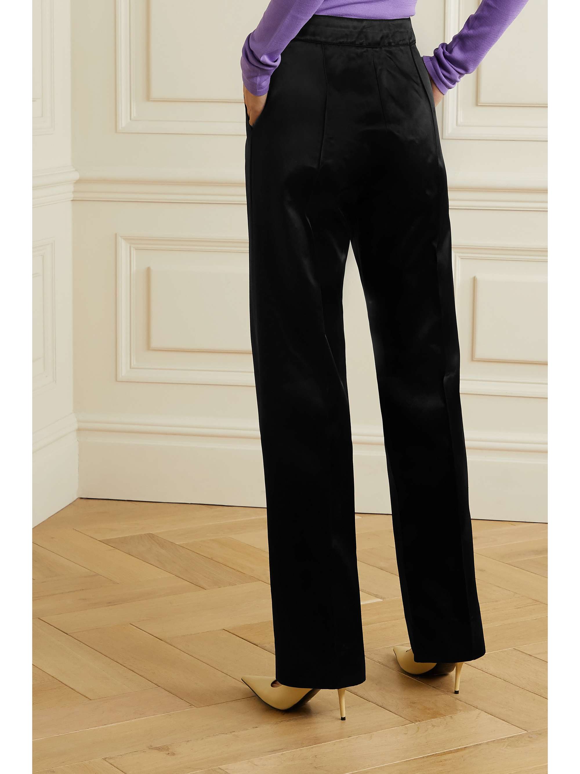 KWAIDAN EDITIONS Duchesse-satin straight-leg pants