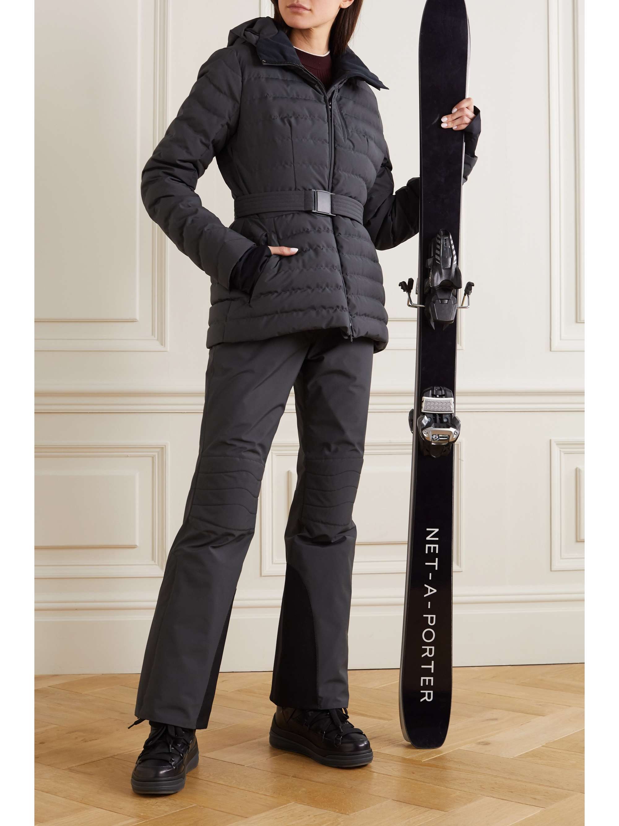 IENKI IENKI Basq belted straight-leg ski pants