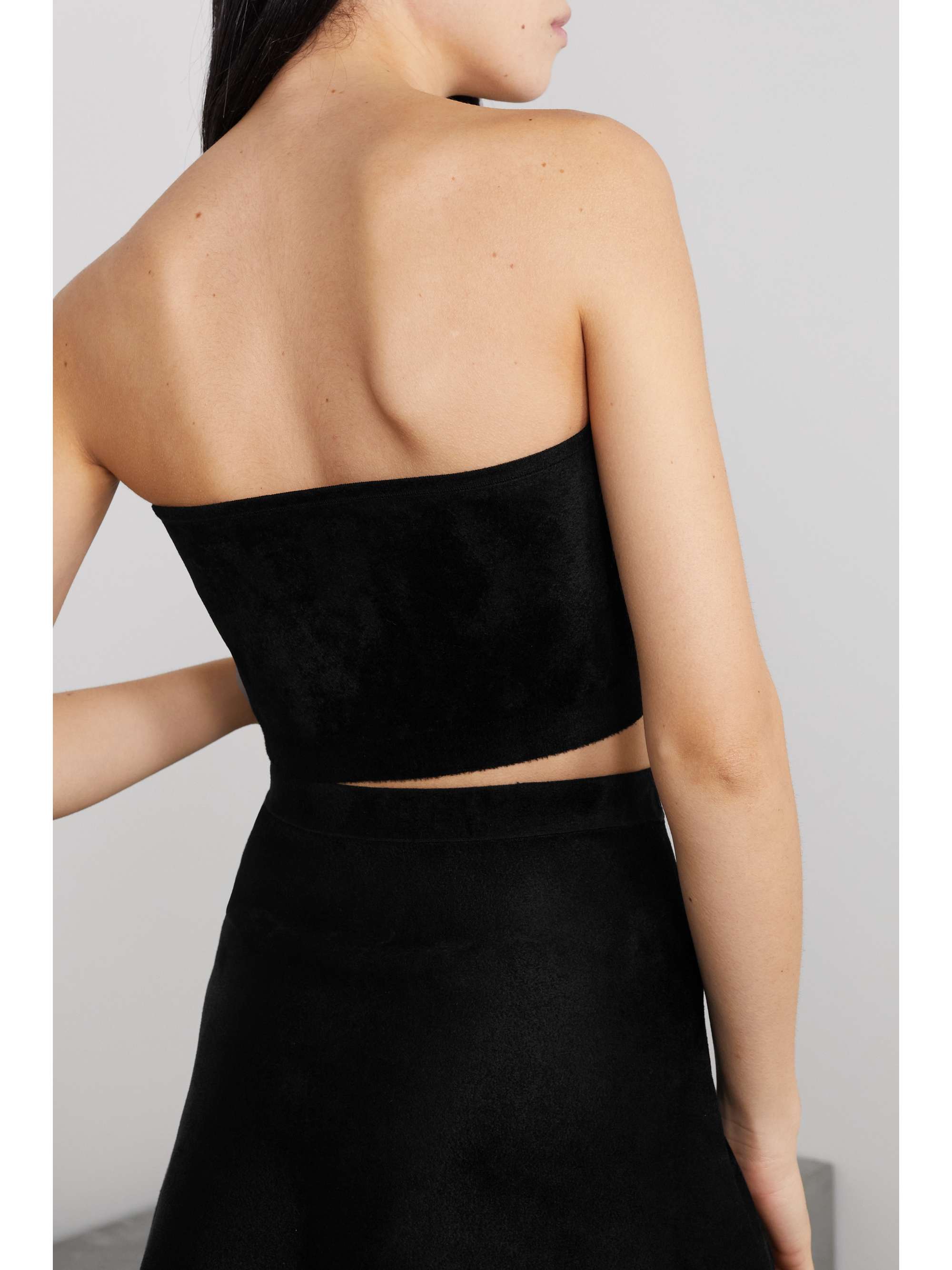 ALAÏA Velvet bandeau top