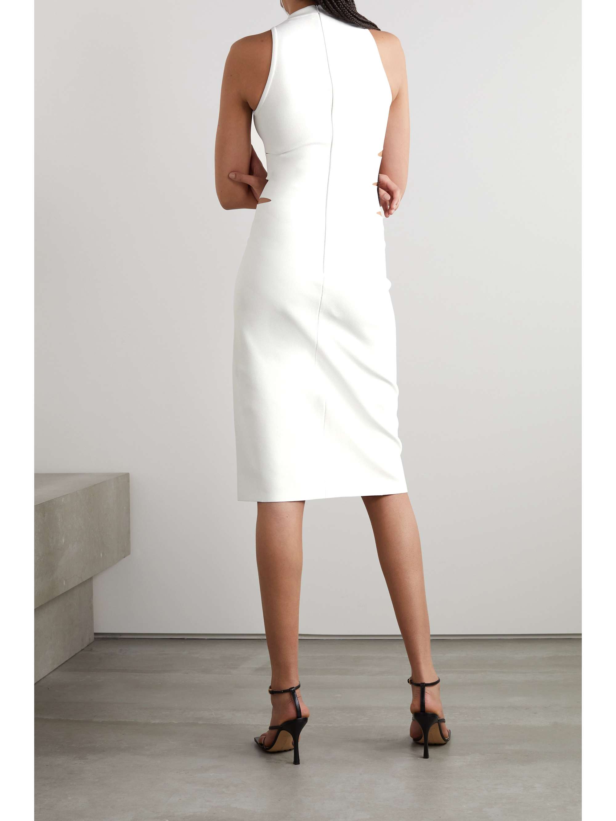 ALAÏA Cutout stretch-knit dress