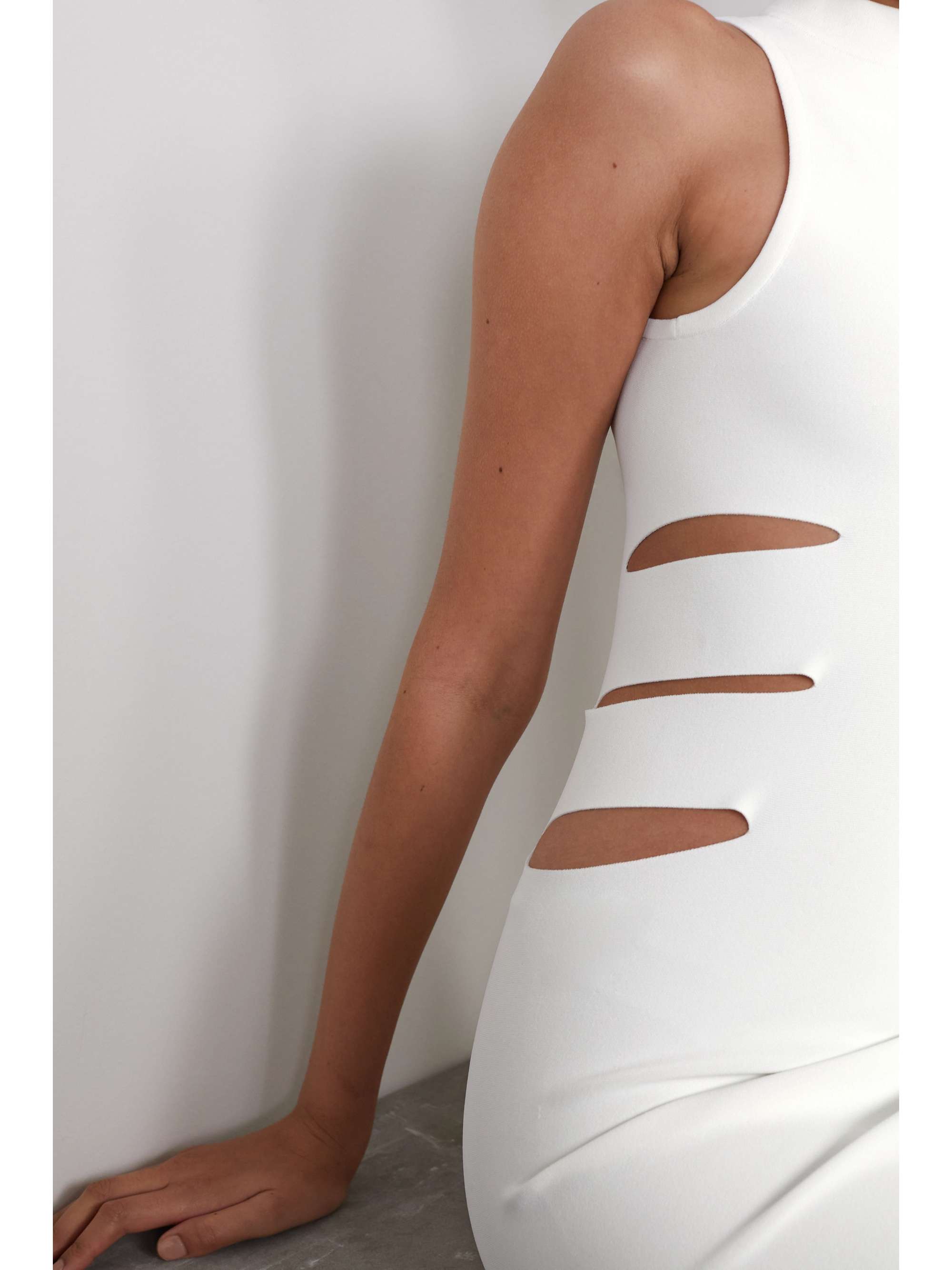 ALAÏA Cutout stretch-knit dress