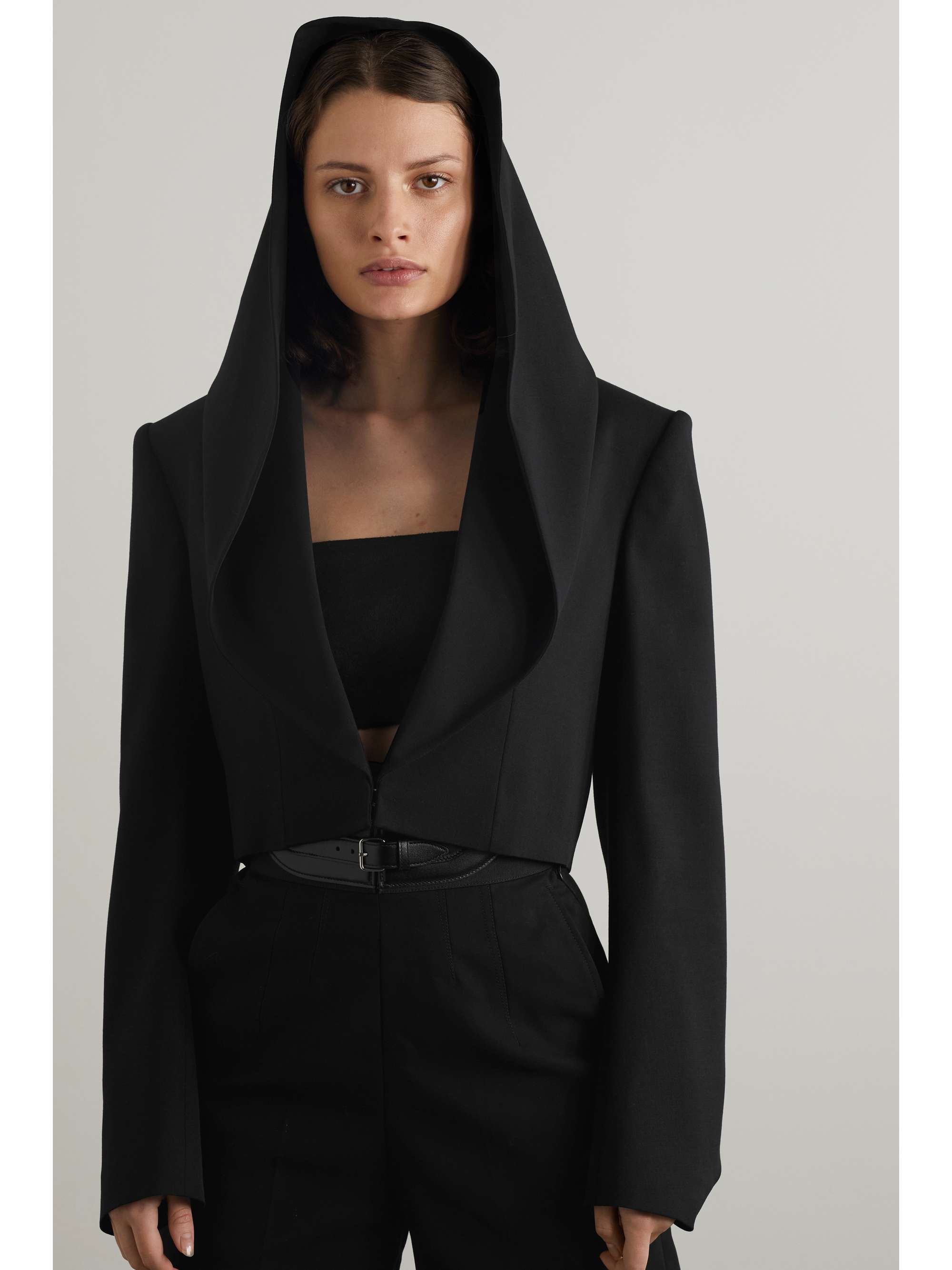 ALAÏA Hooded twill jacket