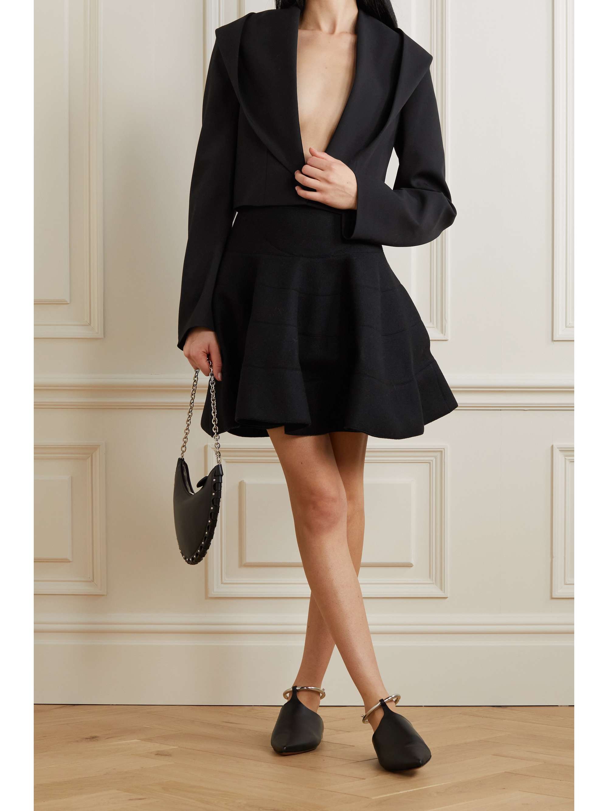 ALAÏA Hooded twill jacket