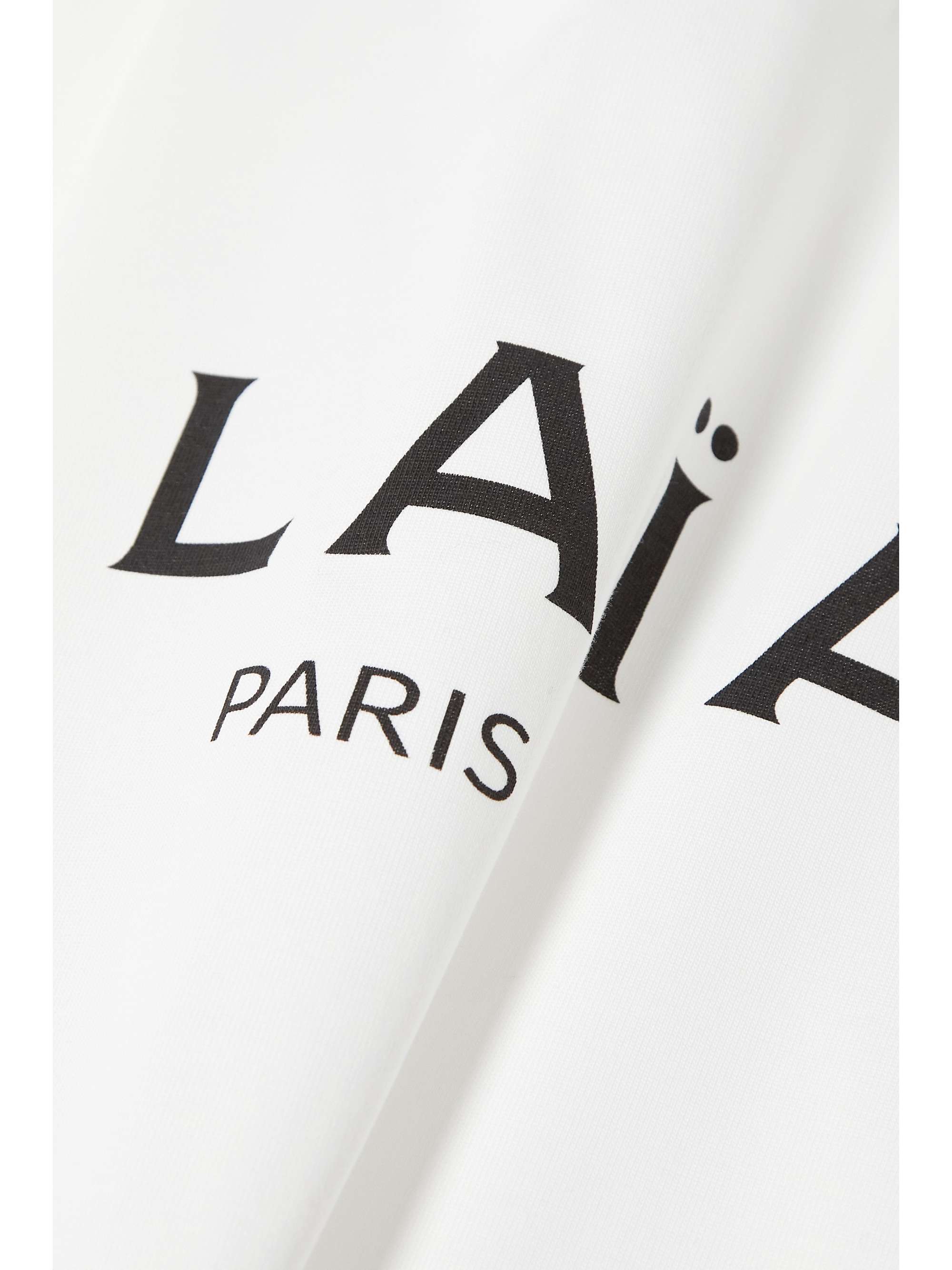 ALAÏA Cropped printed cotton-jersey T-shirt