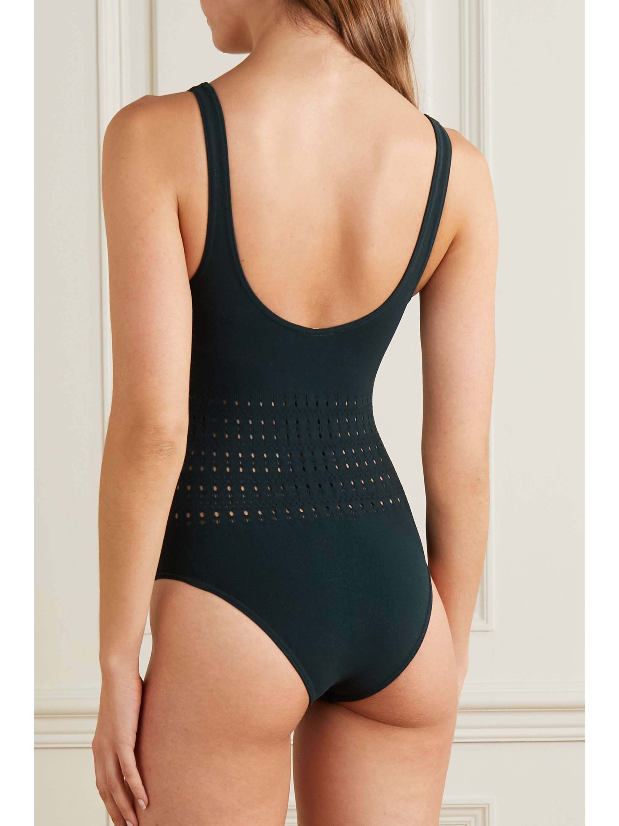 ALAÏA Maillot de bain à mailles pointelle