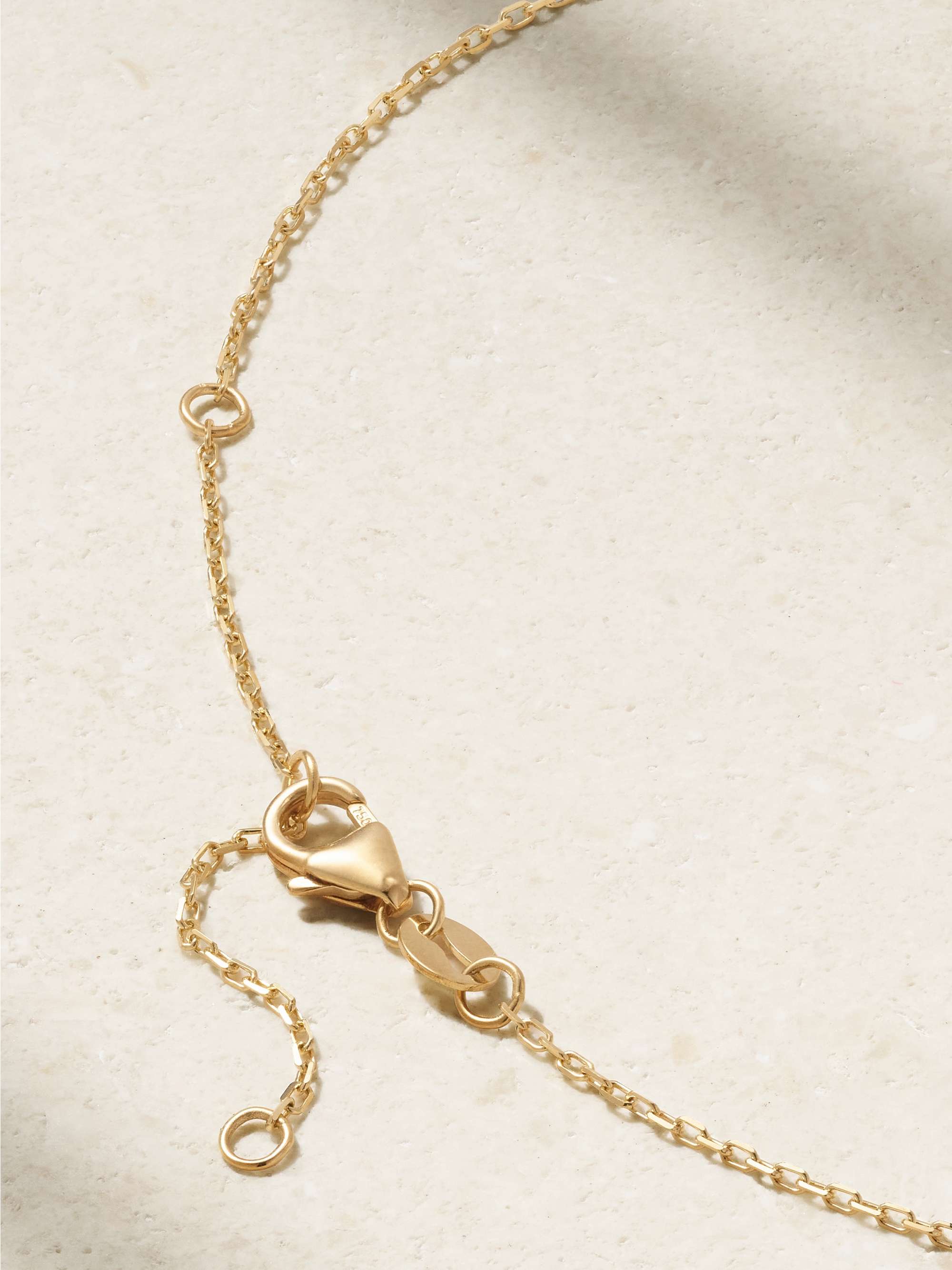 FOUNDRAE Initial 18K 黄金钻石项链