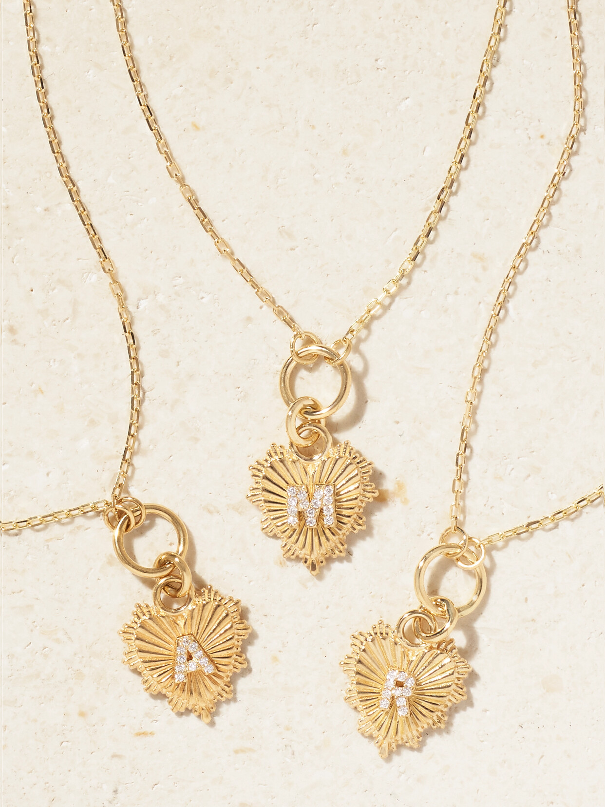 Foundrae Initial 18-karat Gold Diamond Necklace