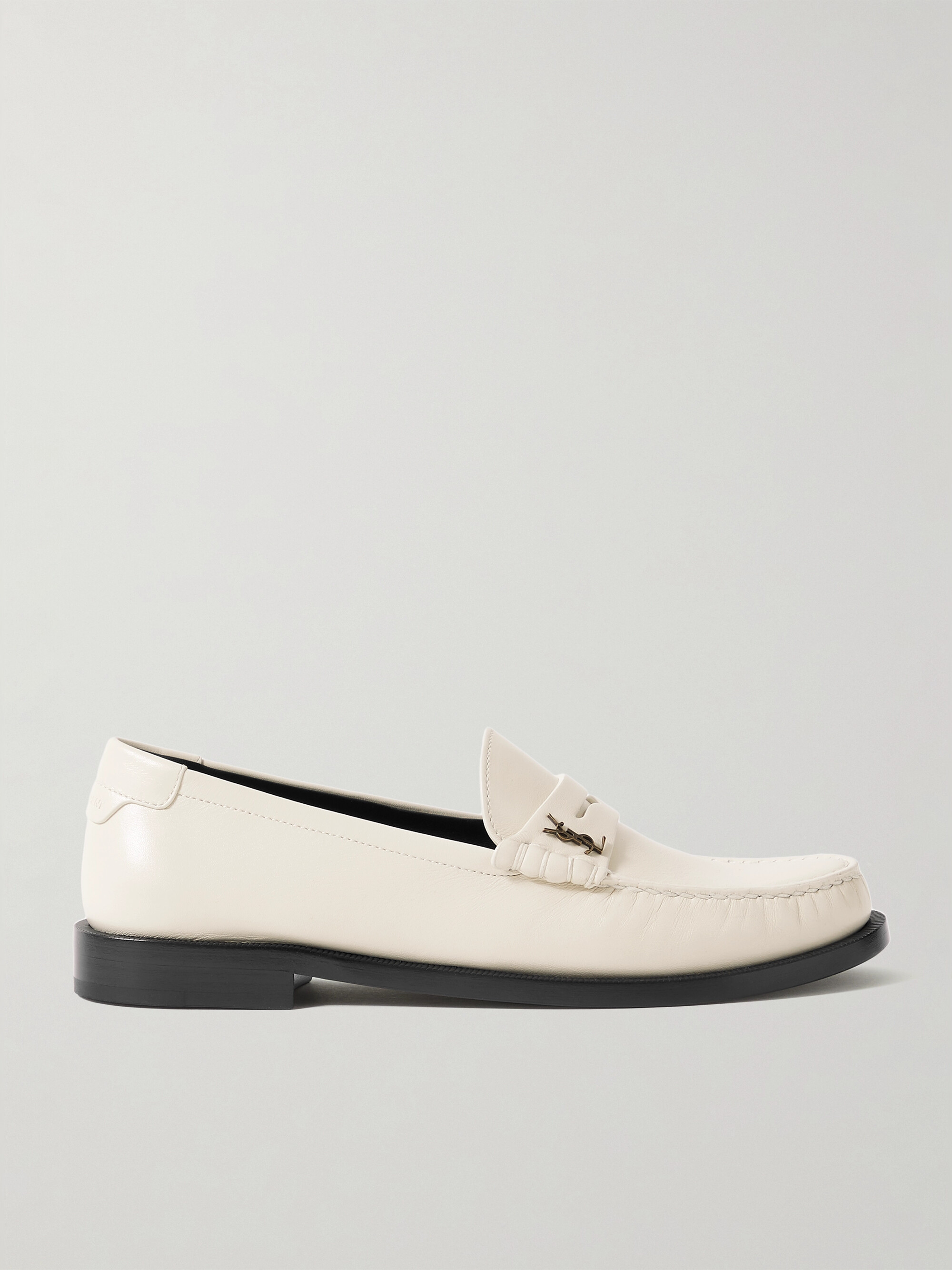Saint Laurent - Le Loafer logo-appliquéd leather loafers | Plush