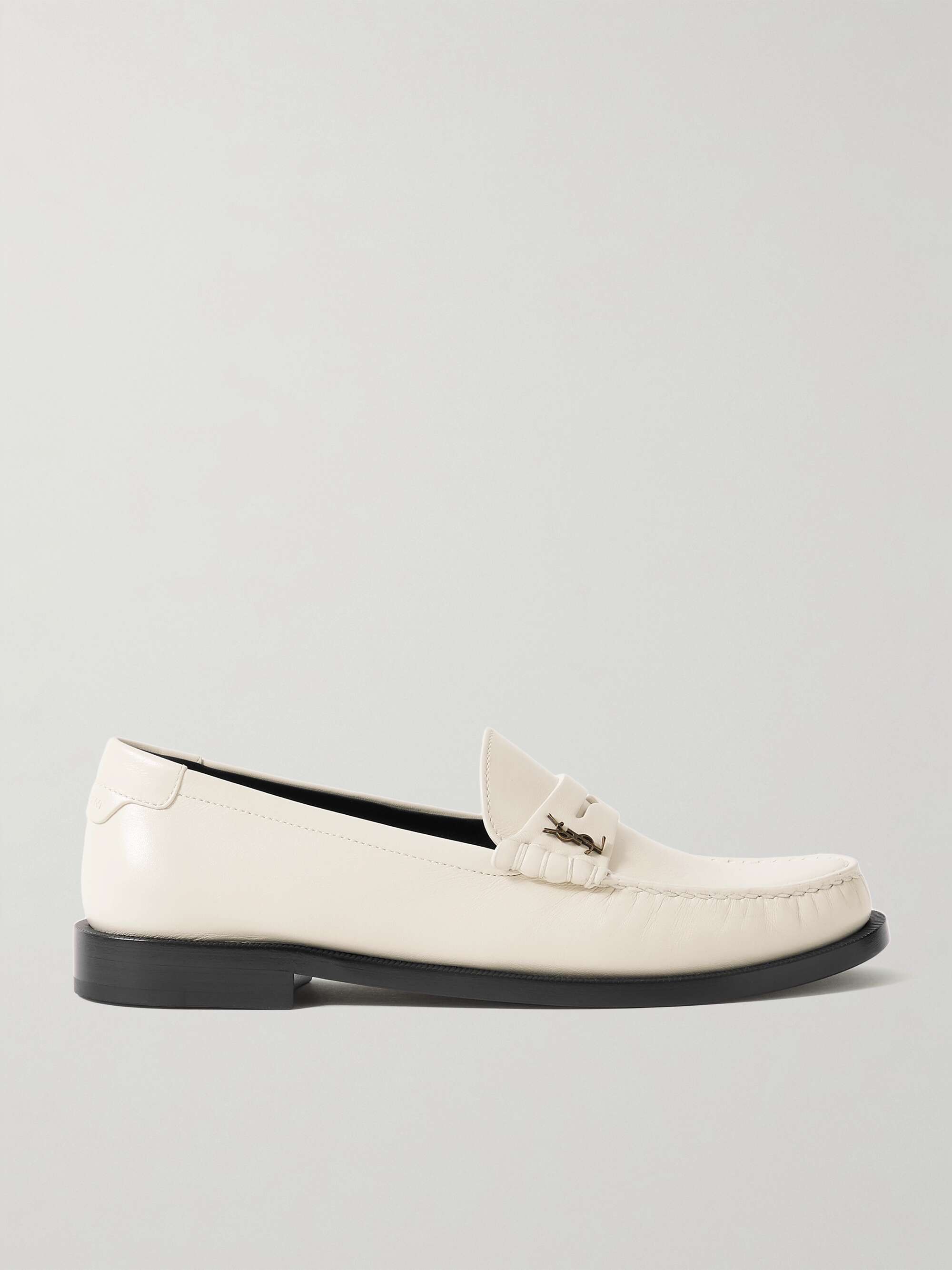 SAINT LAURENT | Le Loafer logo-appliquéd leather loafers