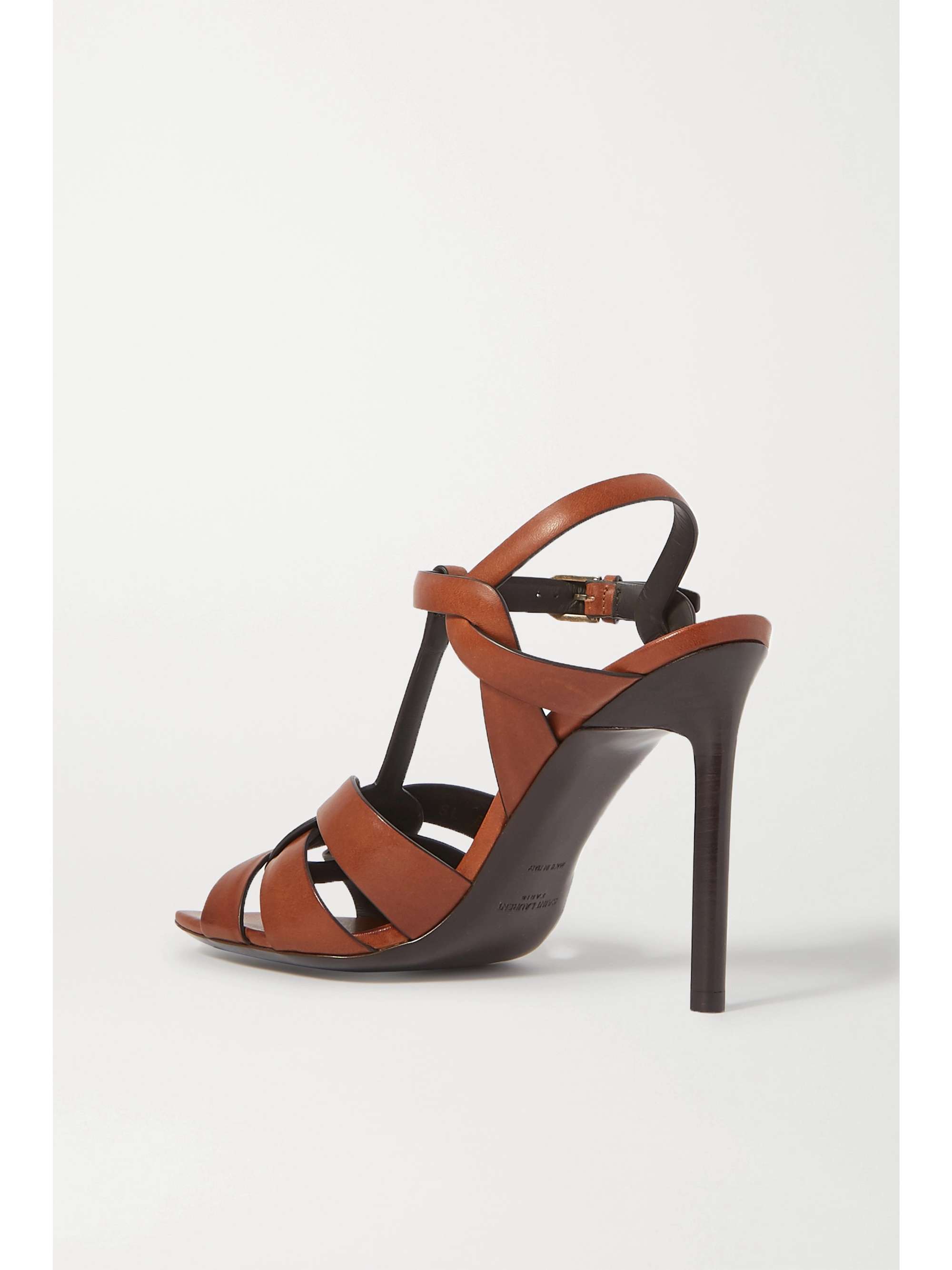 SAINT LAURENT Tribute woven leather sandals