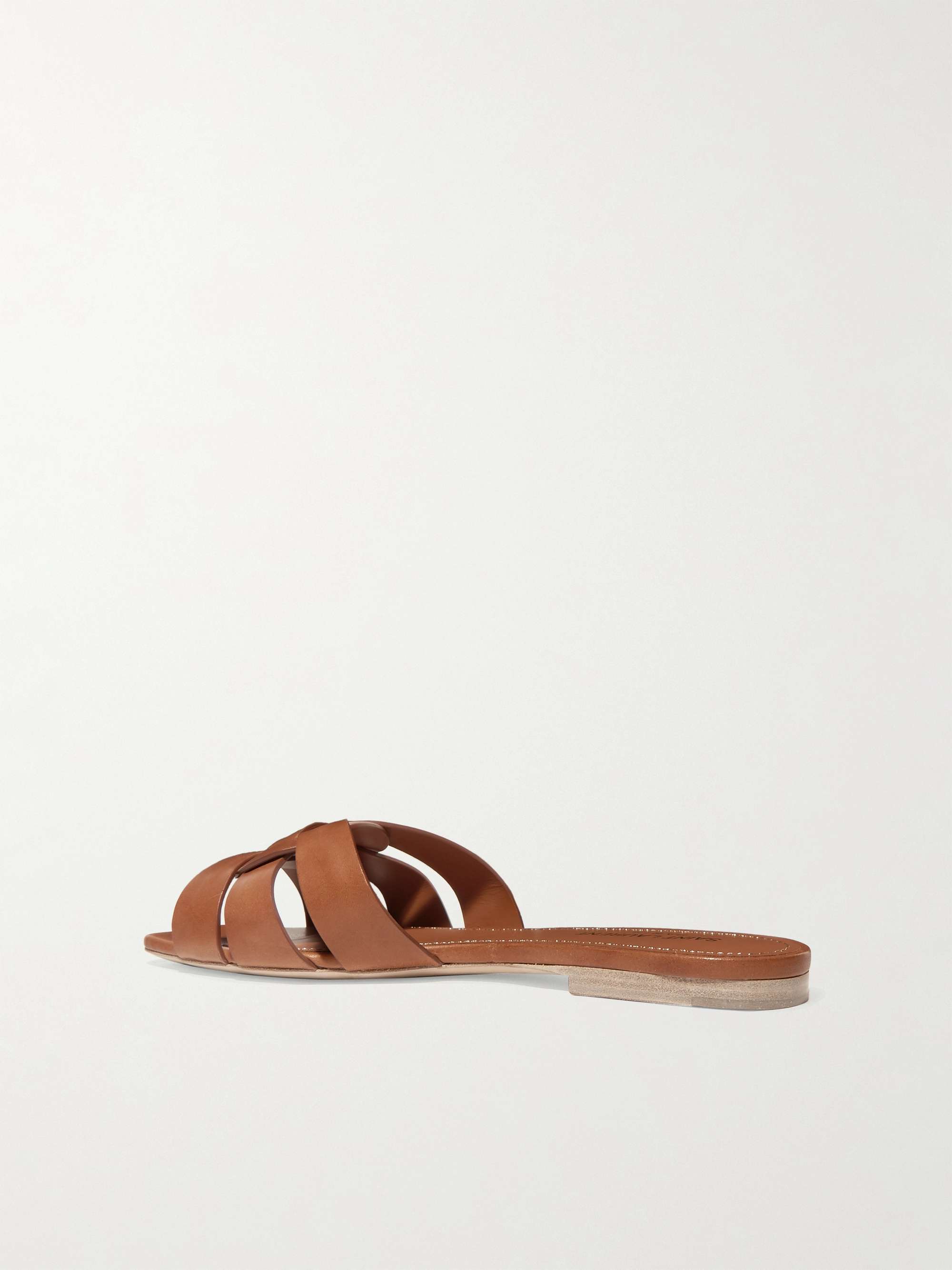 SAINT LAURENT Tribute denim slides