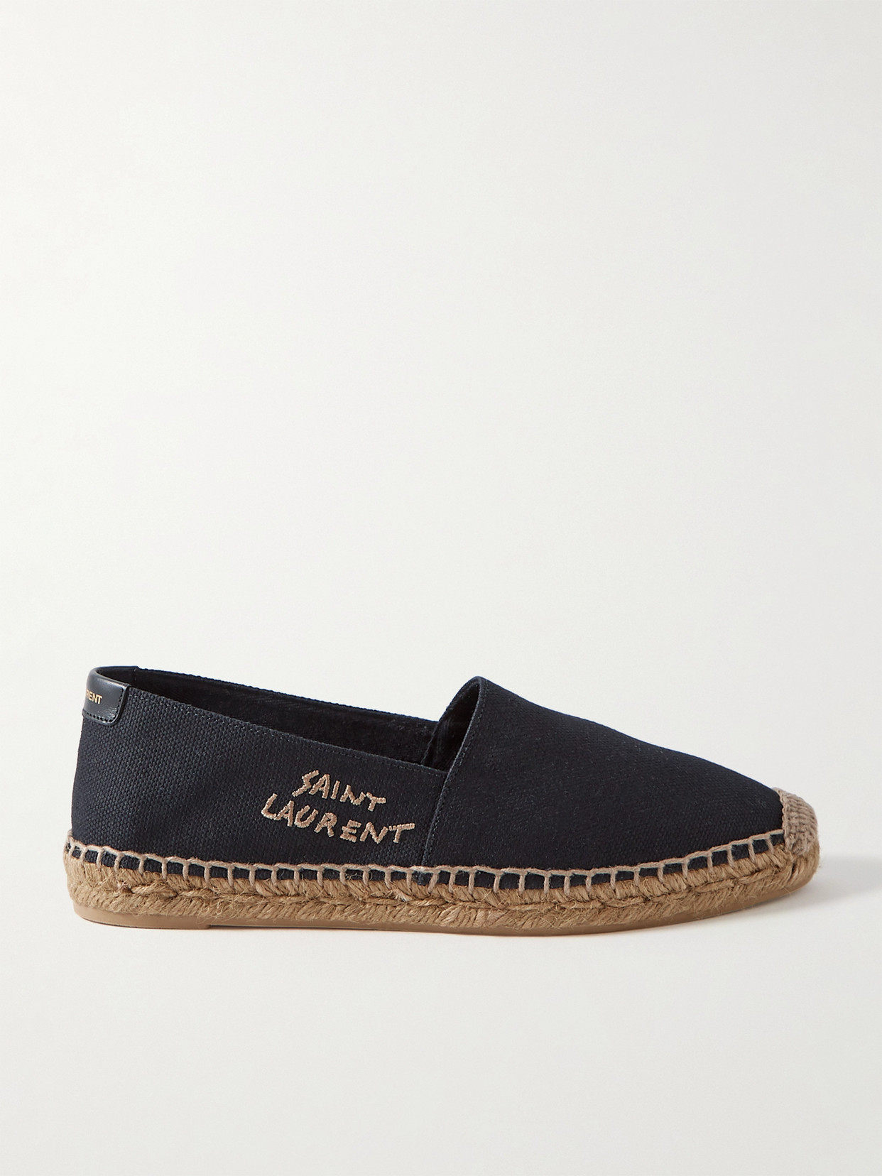 Saint Laurent White Cotton Espadrilles New