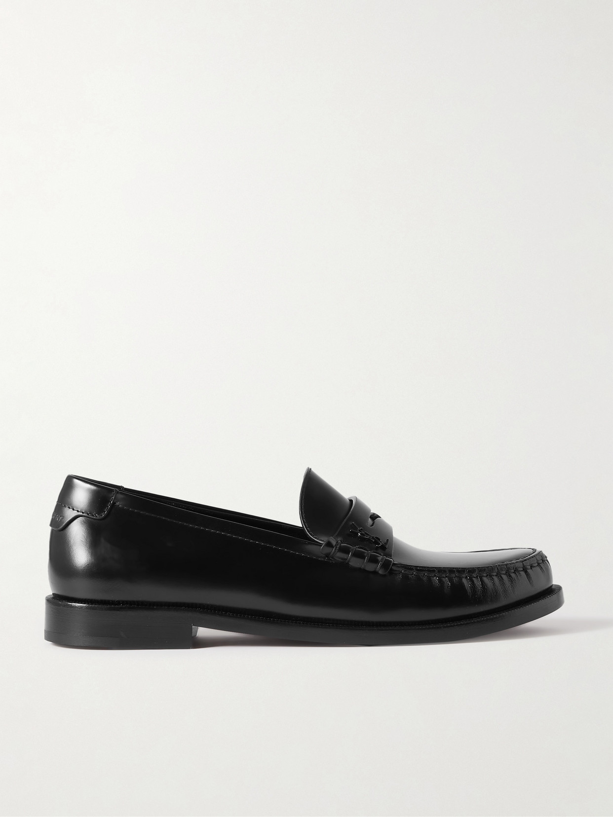 SAINT LAURENT Le Loafer Leather Loafers - Black