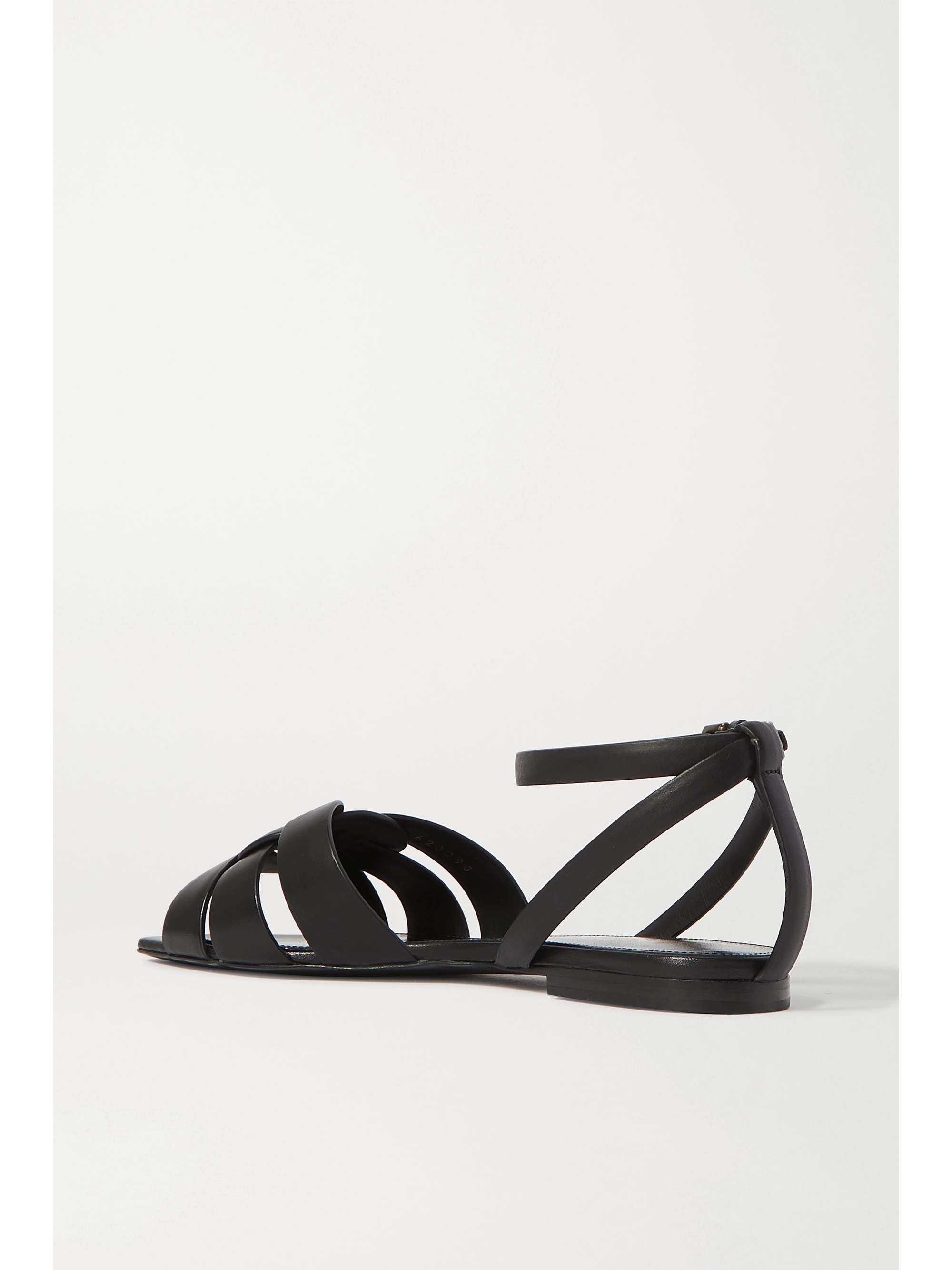 Black Nu Pieds woven leather sandals 