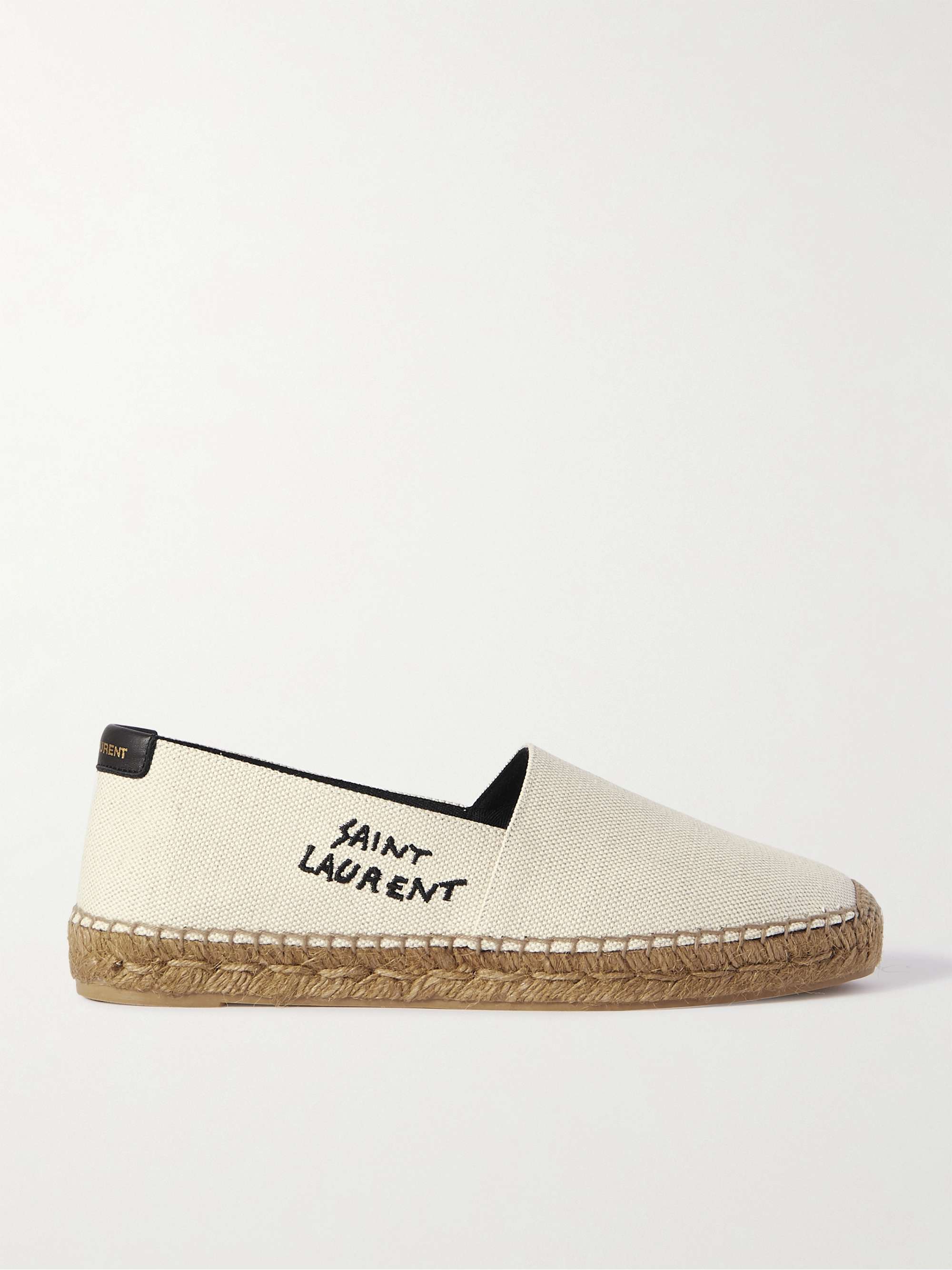 Saint Laurent Embroidered Canvas Espadrilles, $495, MR PORTER