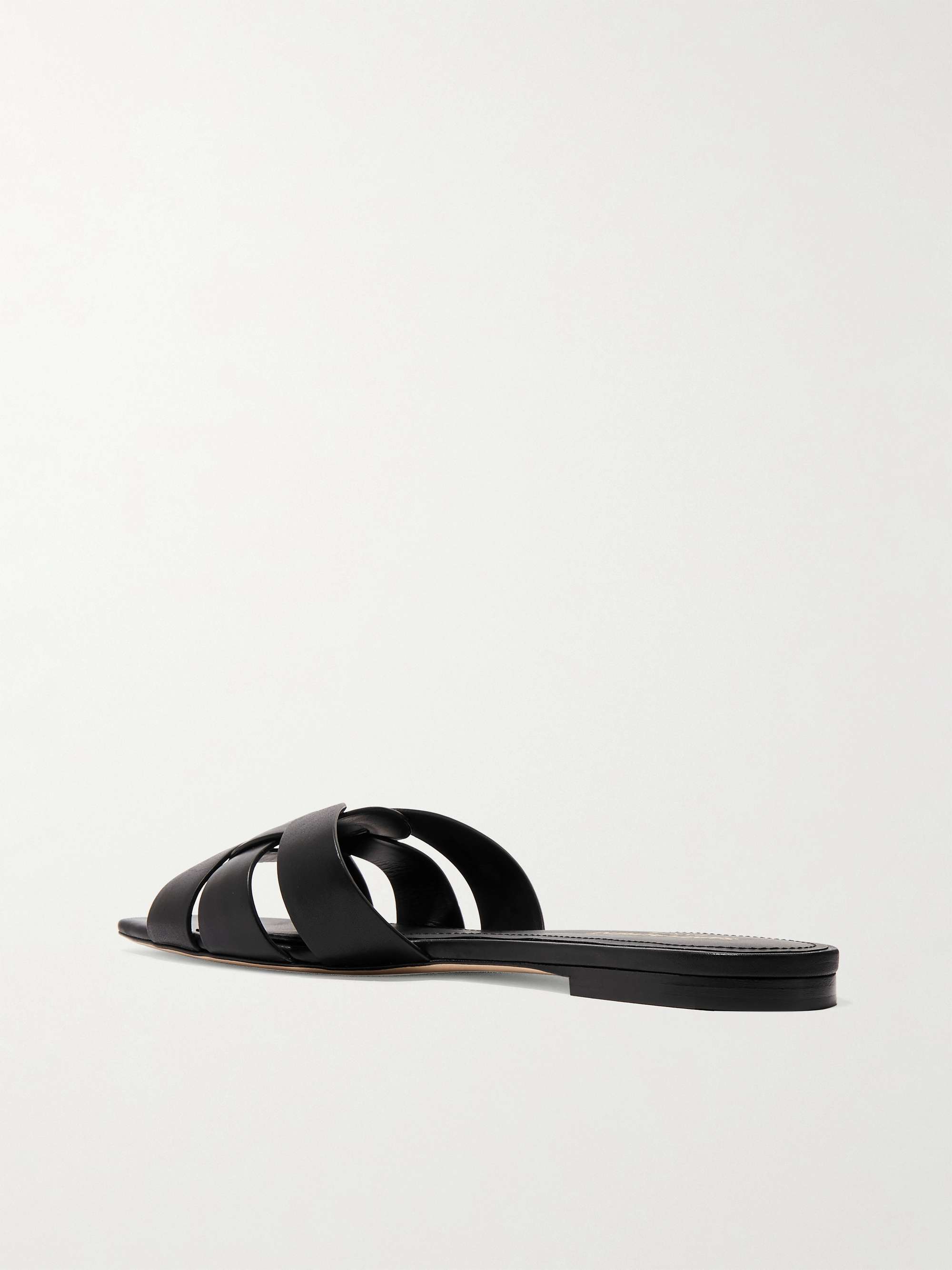 SAINT LAURENT Tribute denim slides