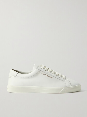 Saint Laurent Andy logo-print leather sneakers