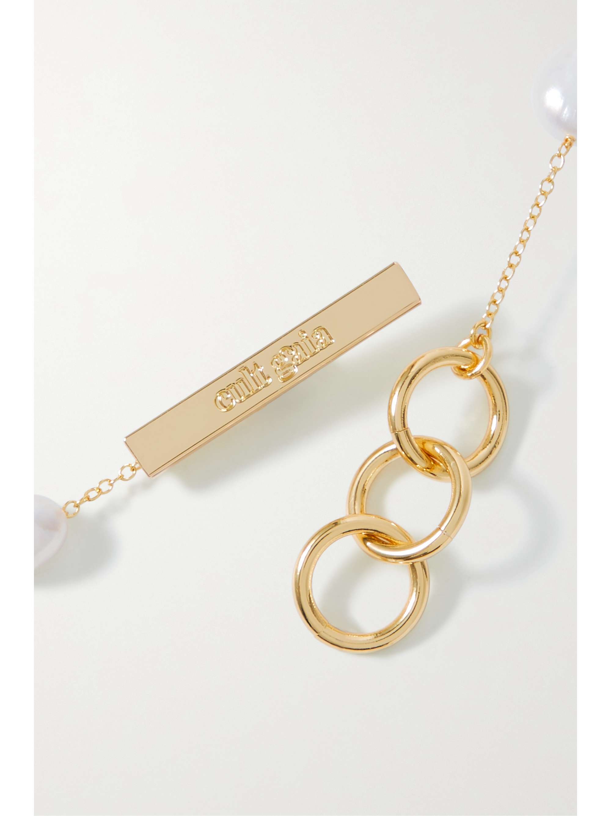 CULT GAIA Bijou de cheville en métal doré à perles Atum