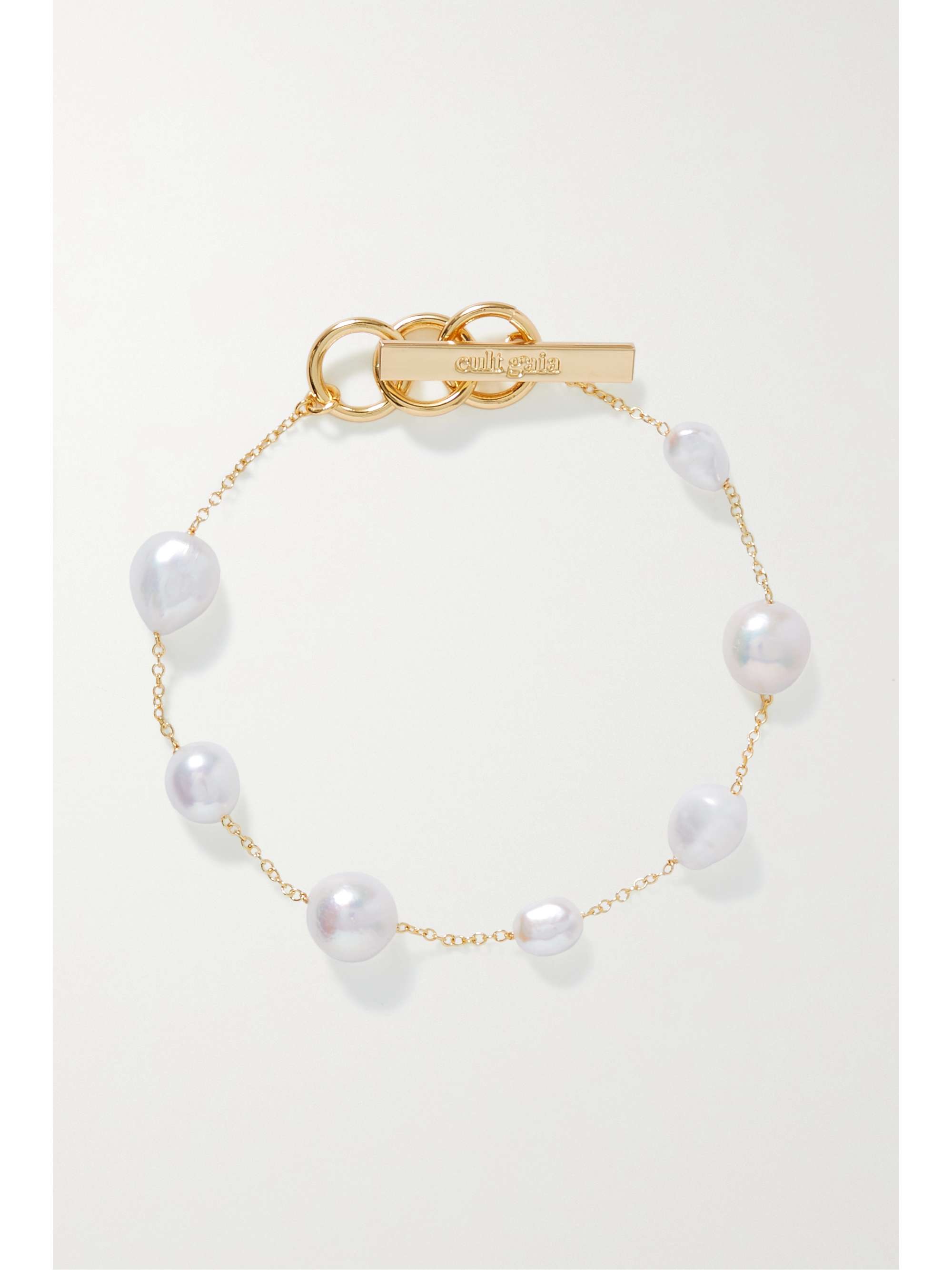 CULT GAIA Atum gold-tone pearl anklet | NET-A-PORTER