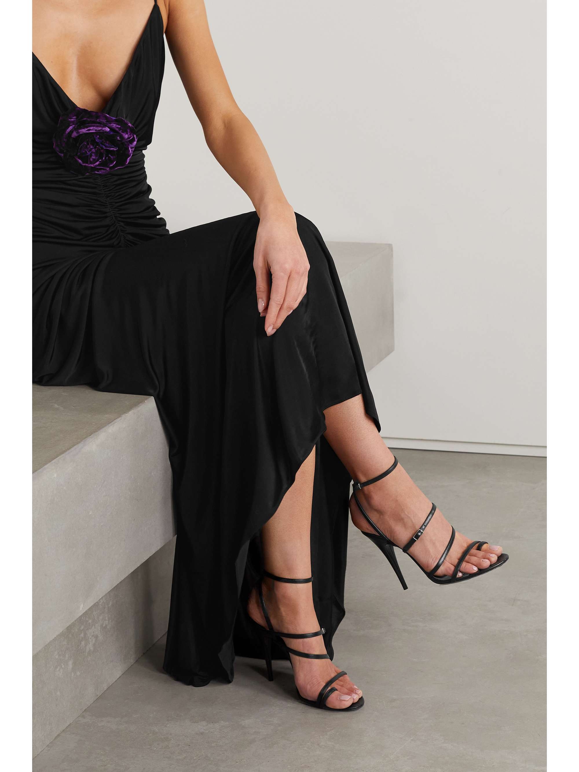 SAINT LAURENT Bellini leather sandals