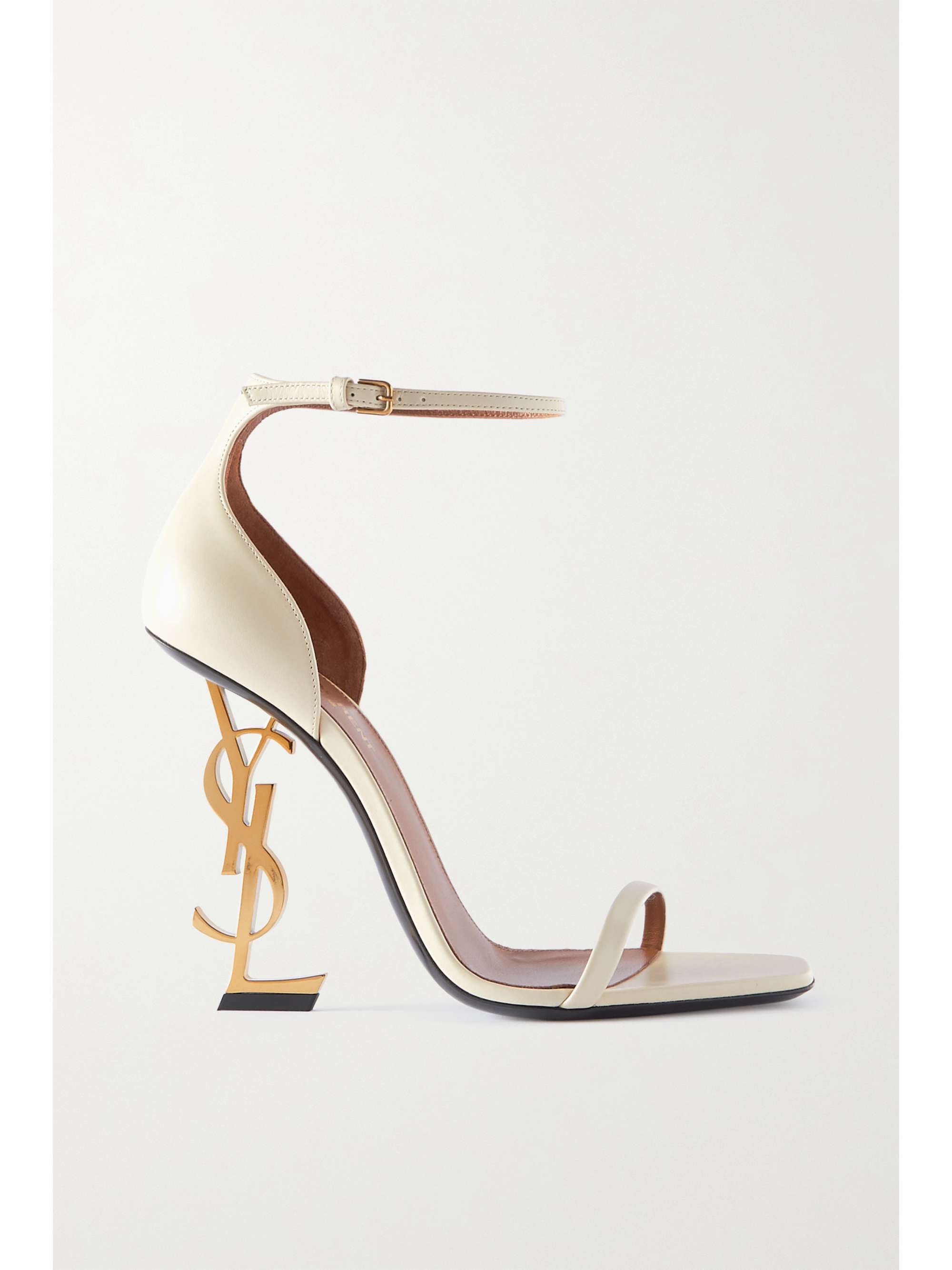 SAINT LAURENT Opyum 110 leather sandals | NET-A-PORTER